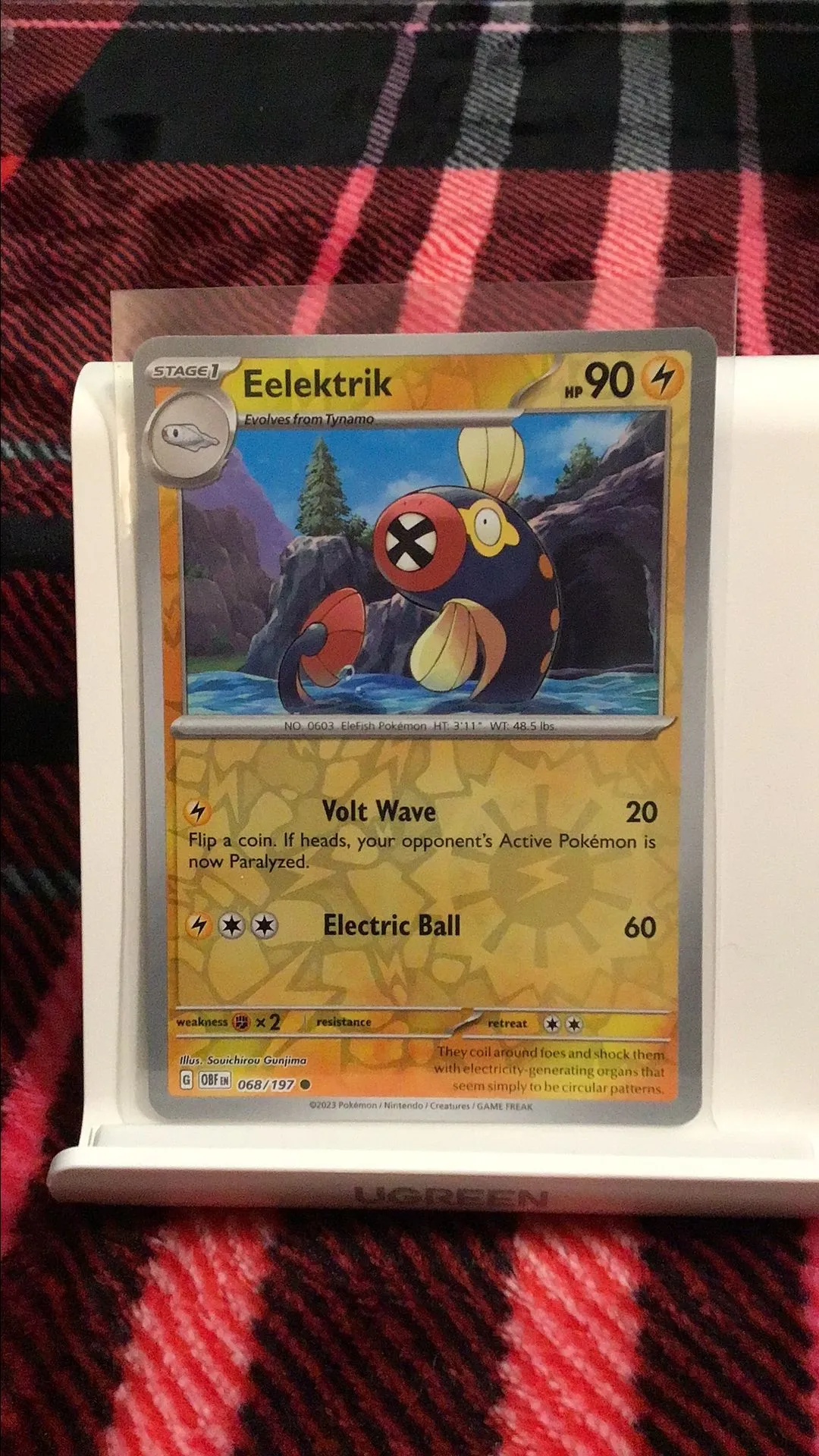 Product image for Eelektrik reverse holo obsidian flames