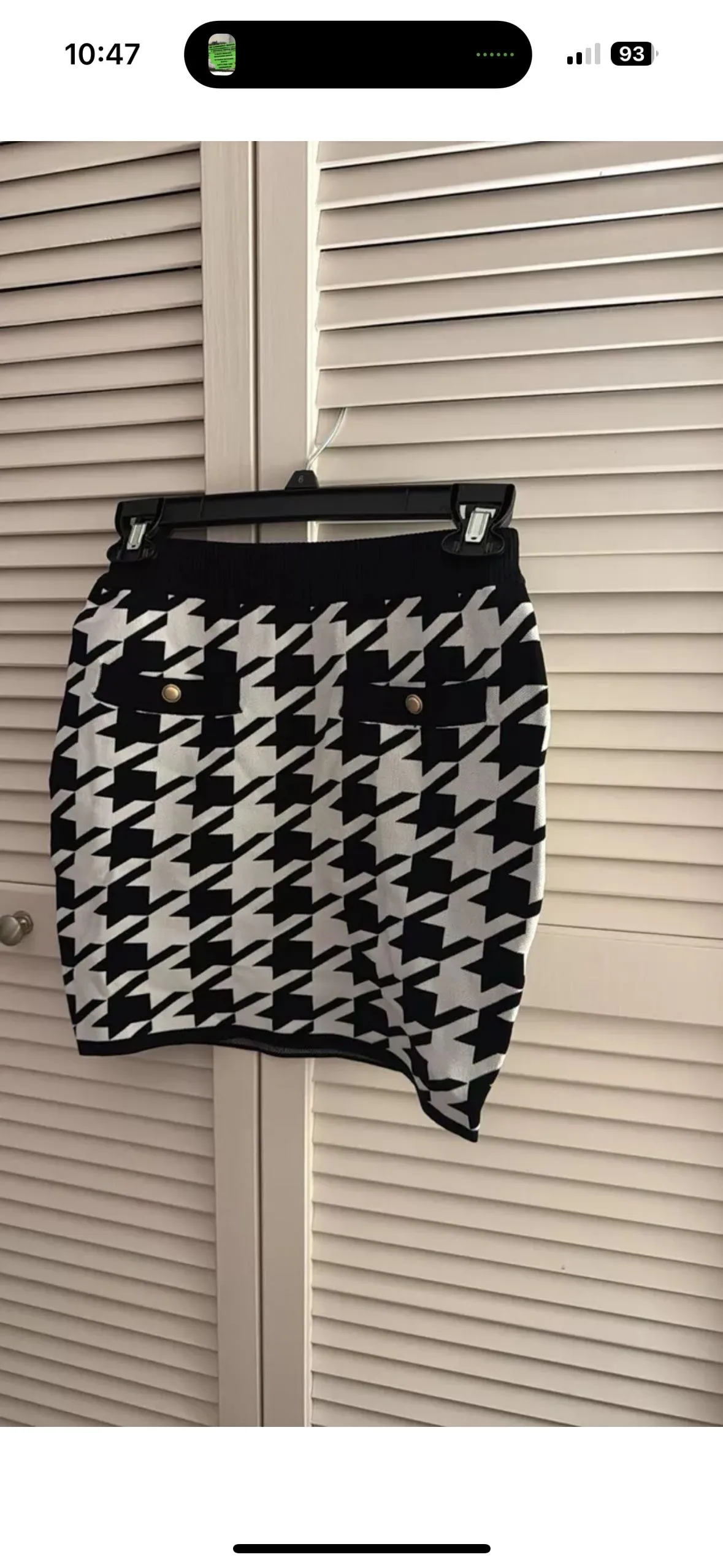 Product image for Central Park West NWT Houndstooth Size Small Revolve Sold Out!