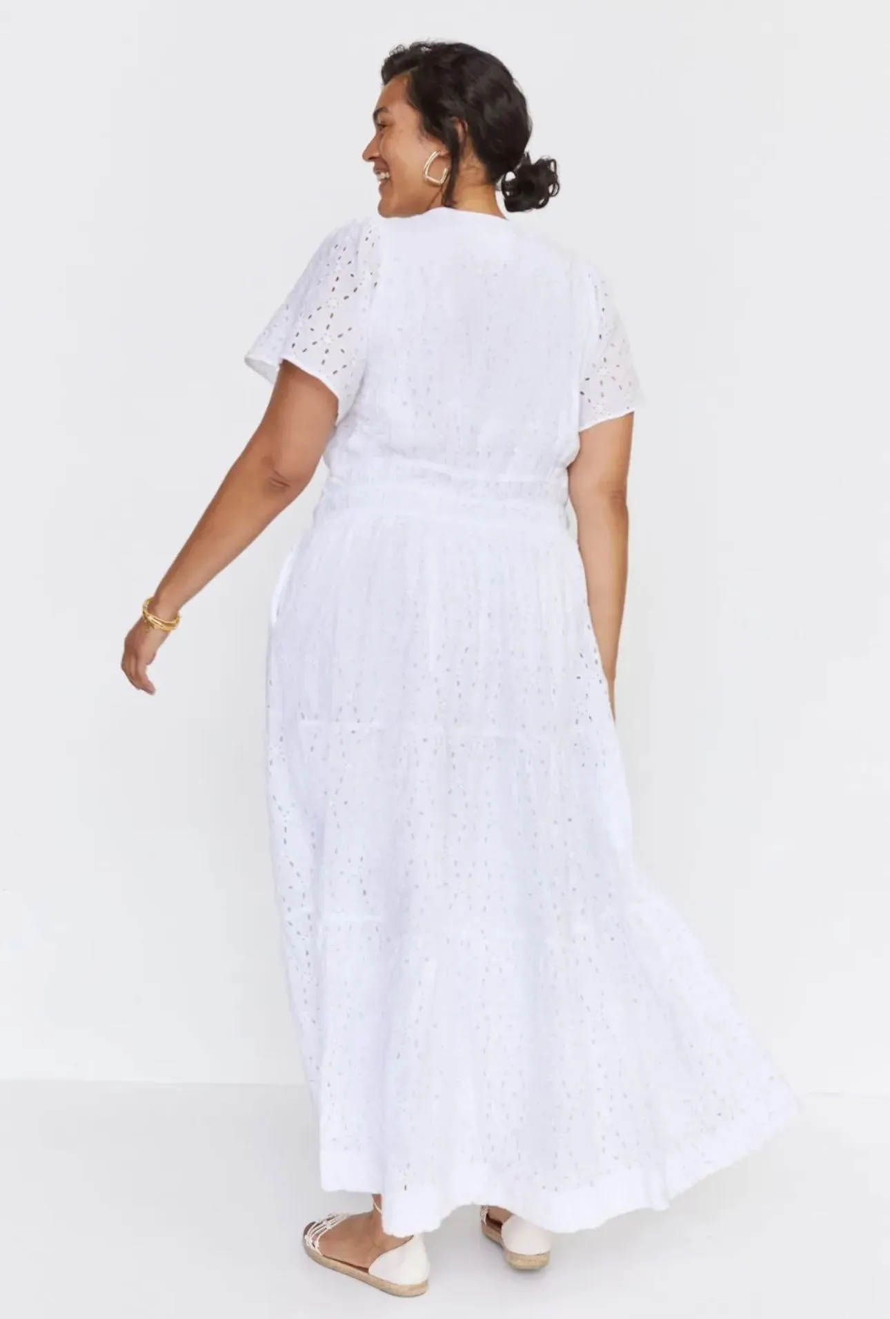 NWT White 3XL Anthropologie Somerset Maxi Dress Eyelet Edition  Whatnot:  Shop, Sell, Connect