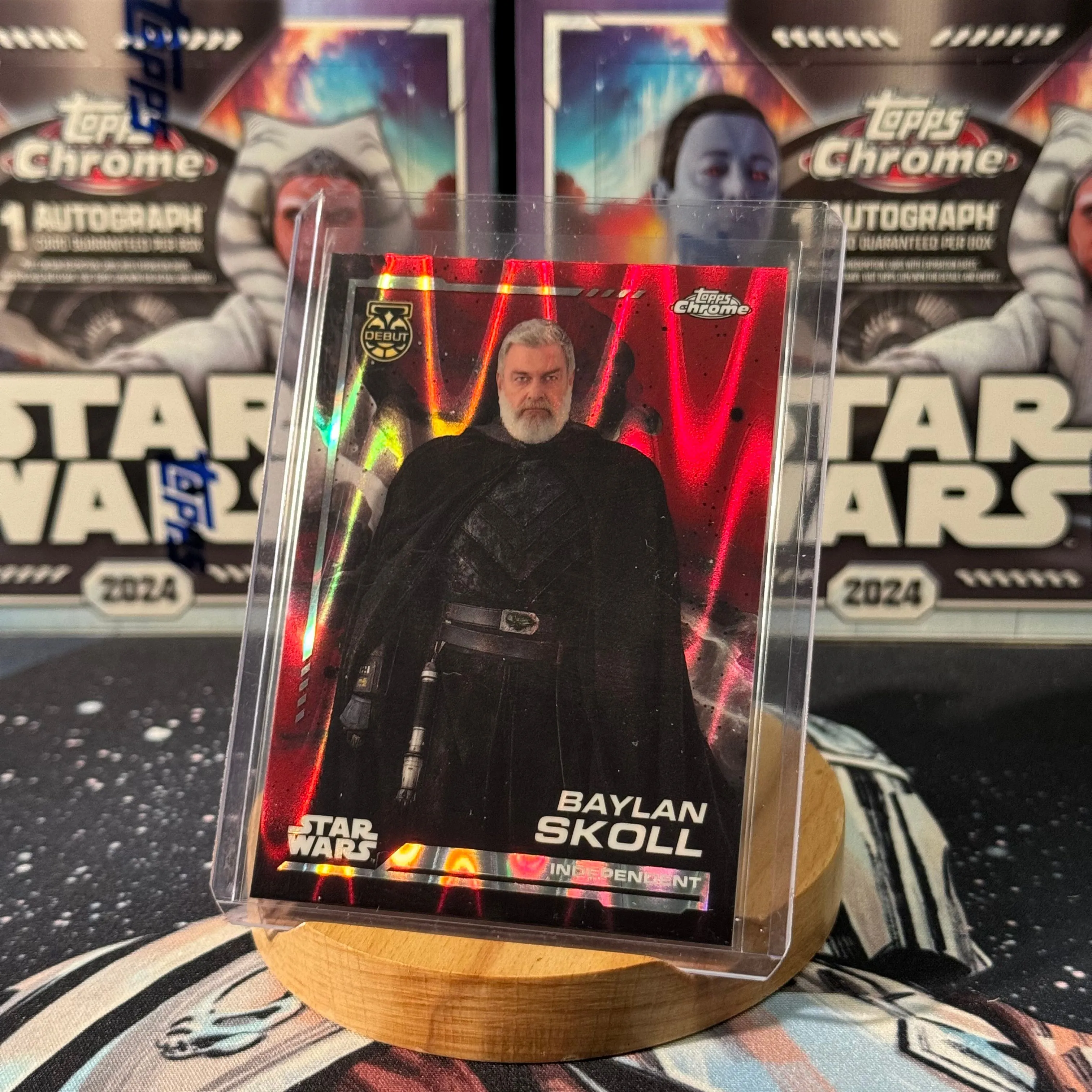 Product image for x- Red Ray Wave series Baylan Skoll on SP - #5 from 2024 Topps Chrome Star Wars