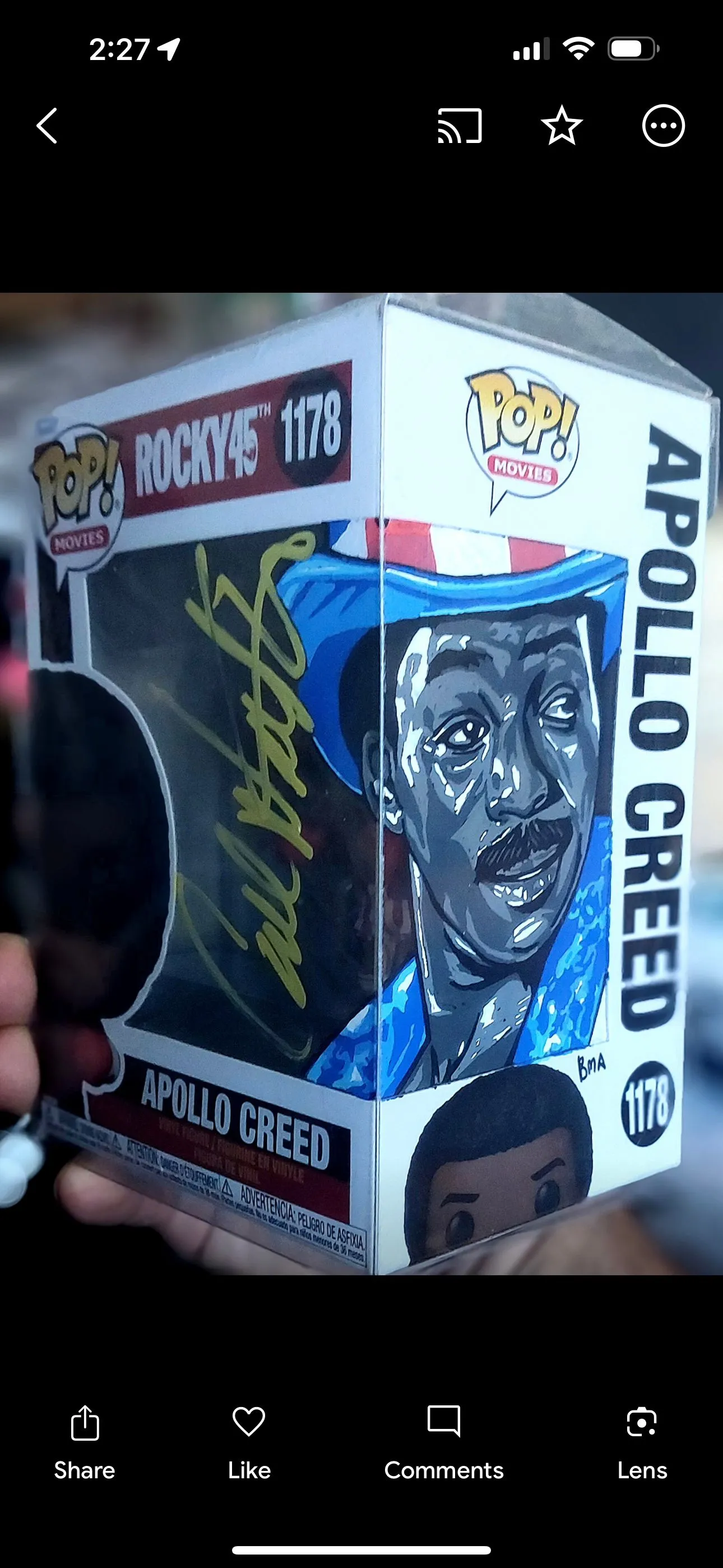 Product image for Apollo Creed Signed by Carl Weathers JSA certified