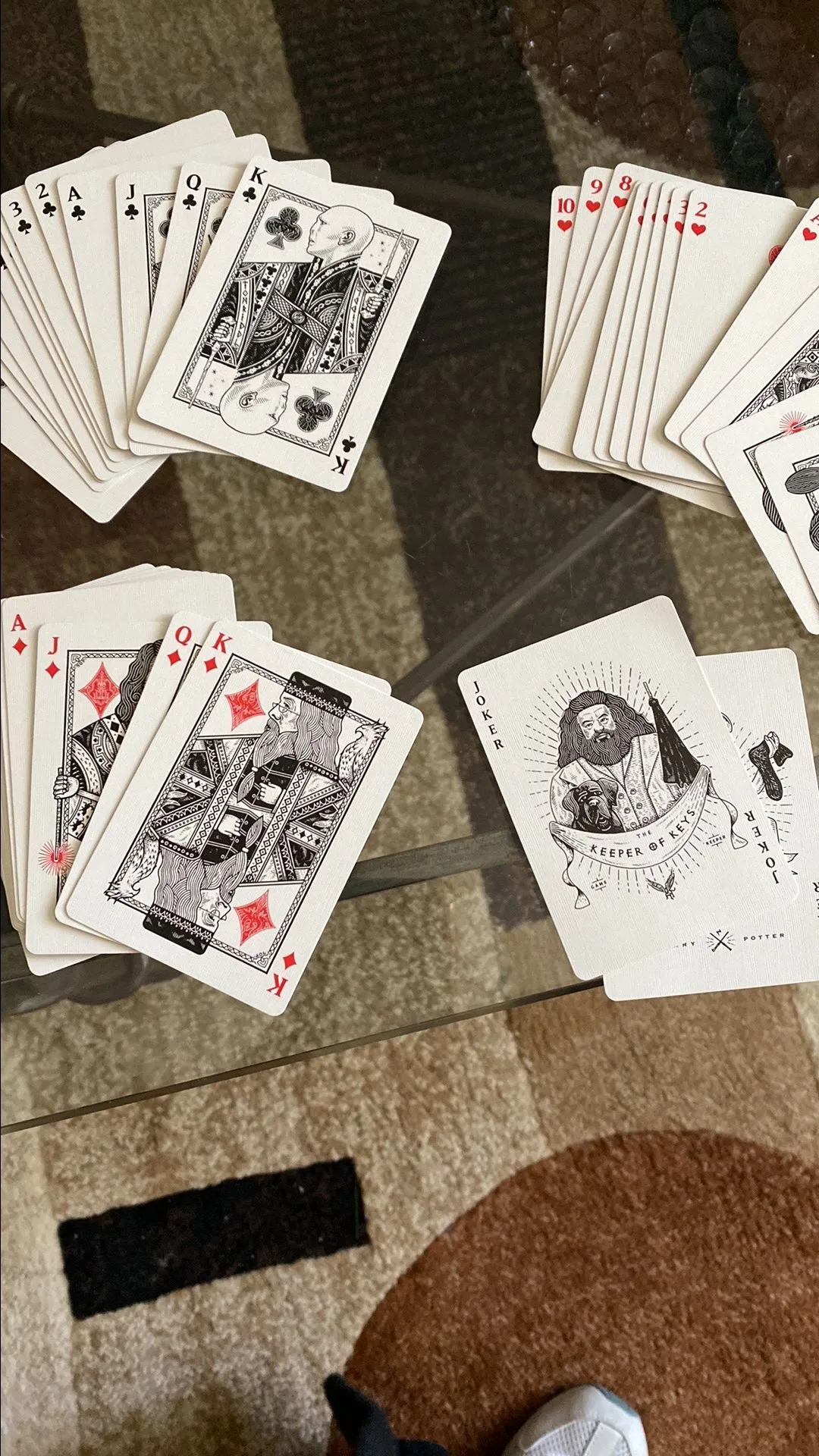 Product image for HARRY POTTER PLAYING CARDS missing one card