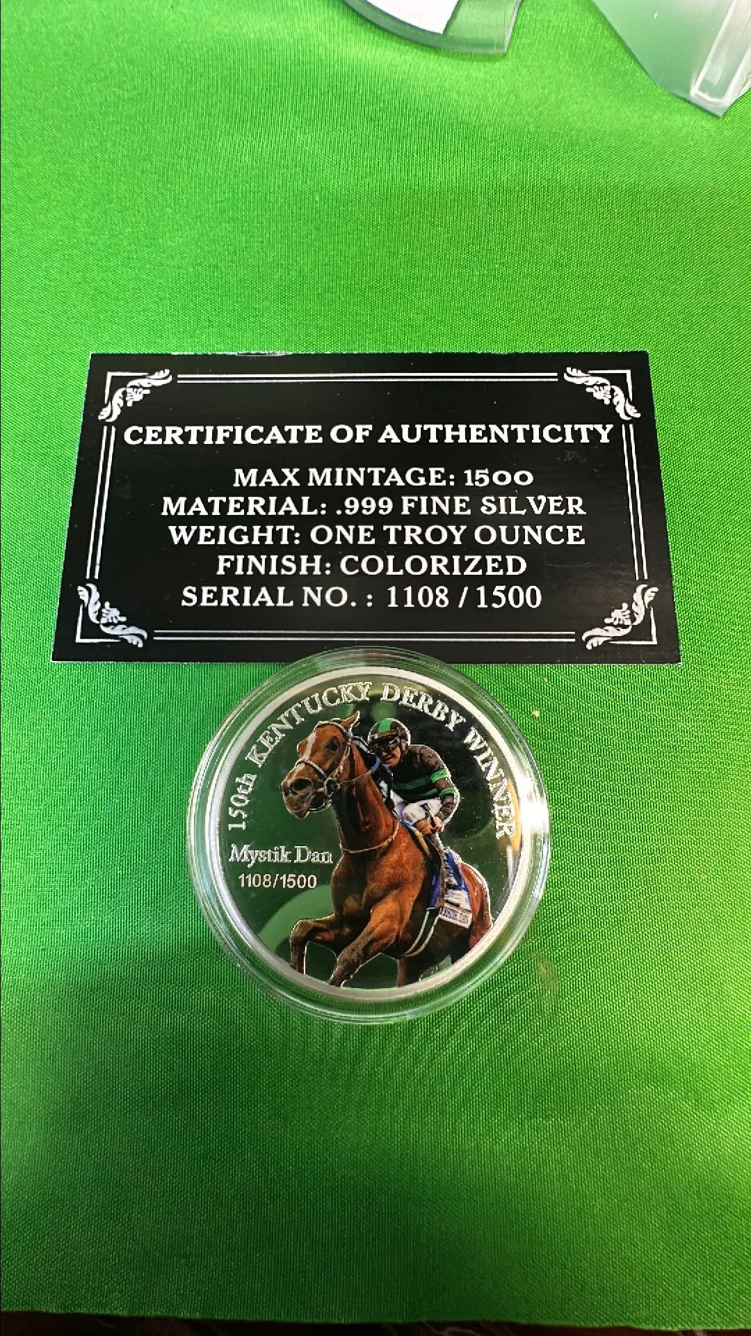 Product image for .999 silver proof 1oz Mystik Dan coin