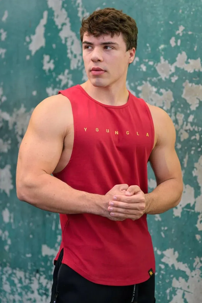 Product image for Medium Red Young LA Infinity Muscle Tank 332