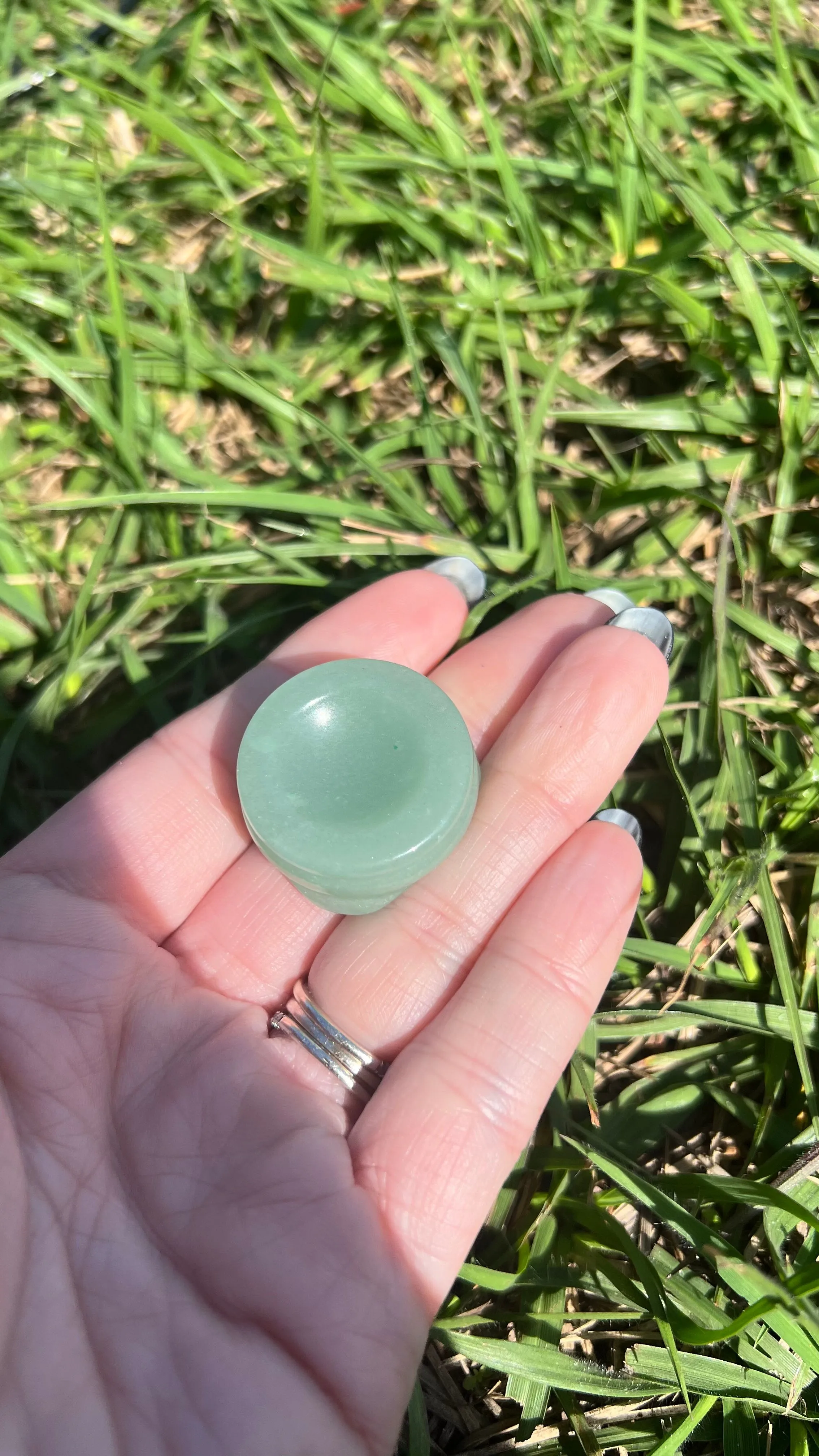 Product image for Small Green Adventurine Sphere Stand