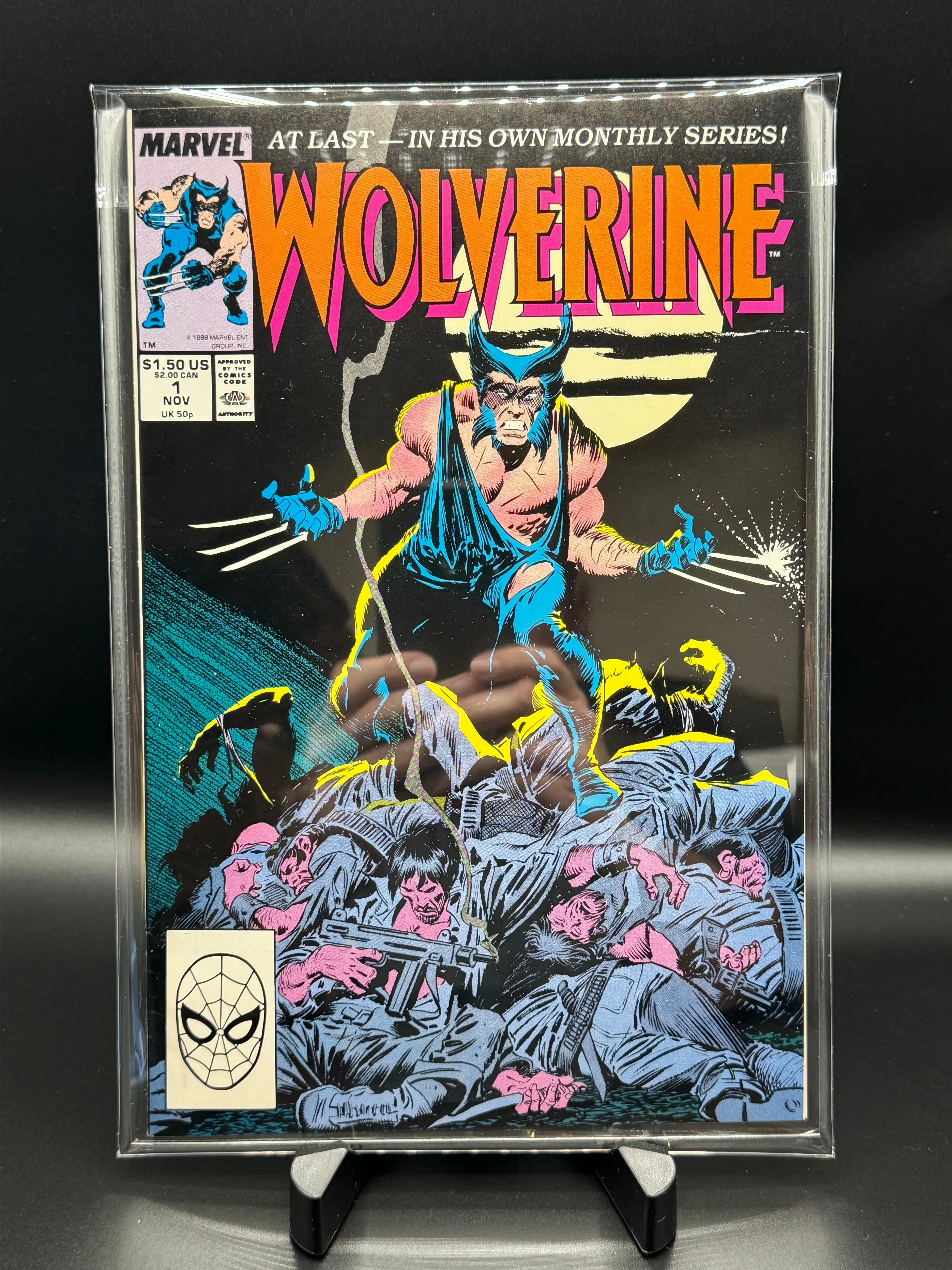 Product image for Wolverine #1 - Newsstand - First as Patch (Marvel 1988)