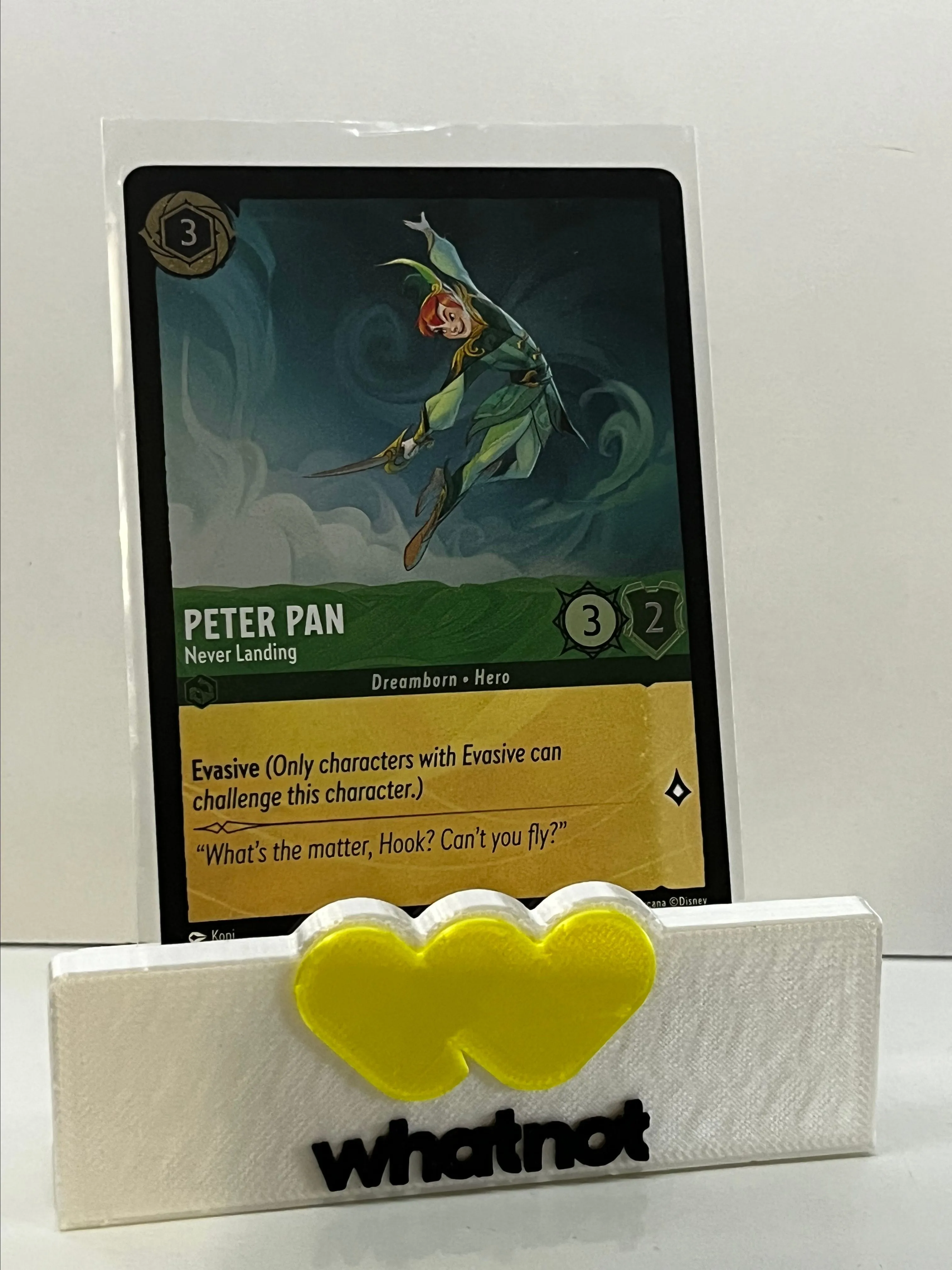Product image for 91/204 PETER PAN NEVER LANDING THE FIRST CHAPTER FOIL COMMON DISNEY LORCANA CARD