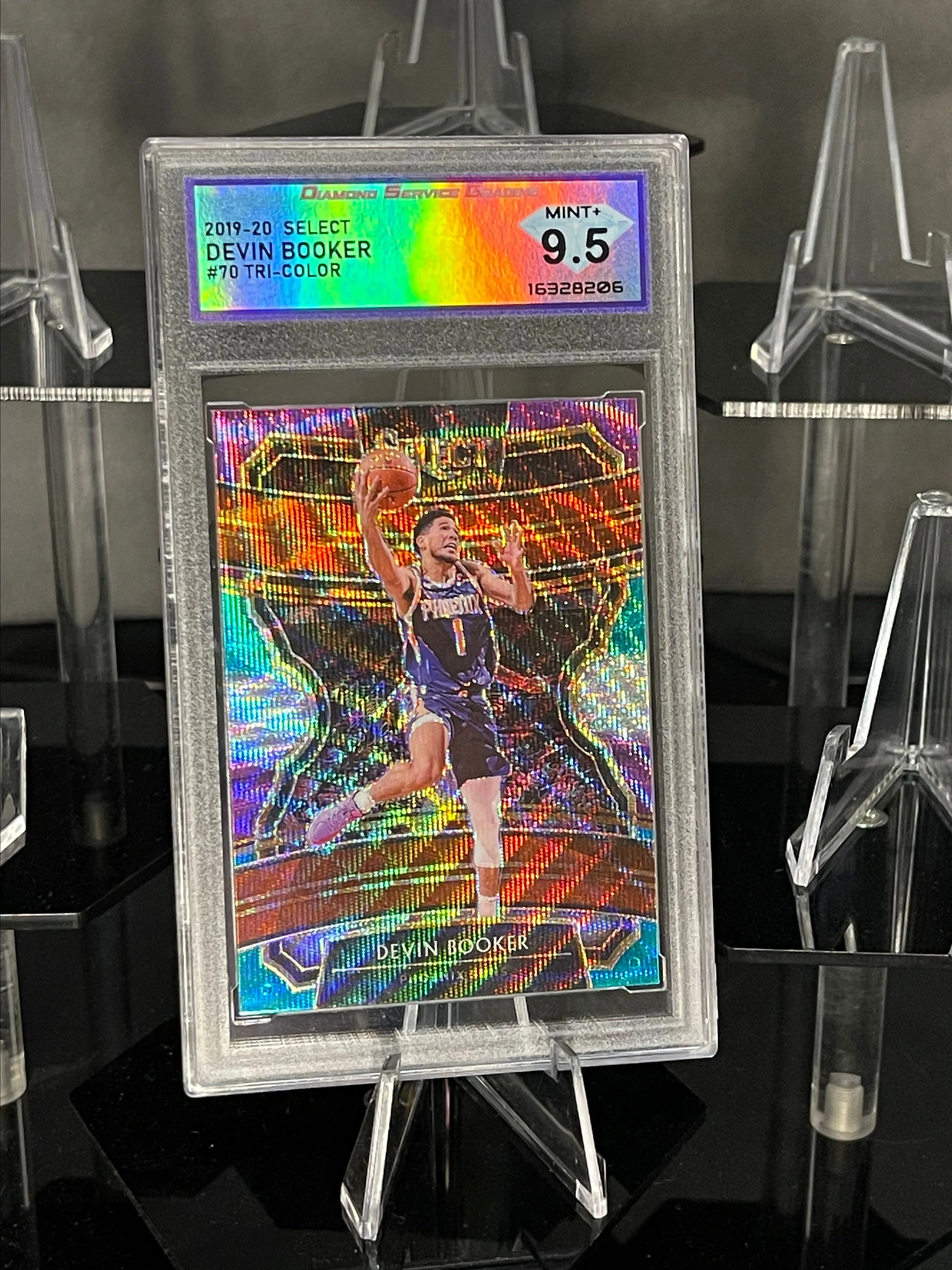 Product image for 2019-20 Panini Select Devin Booker Tri Color