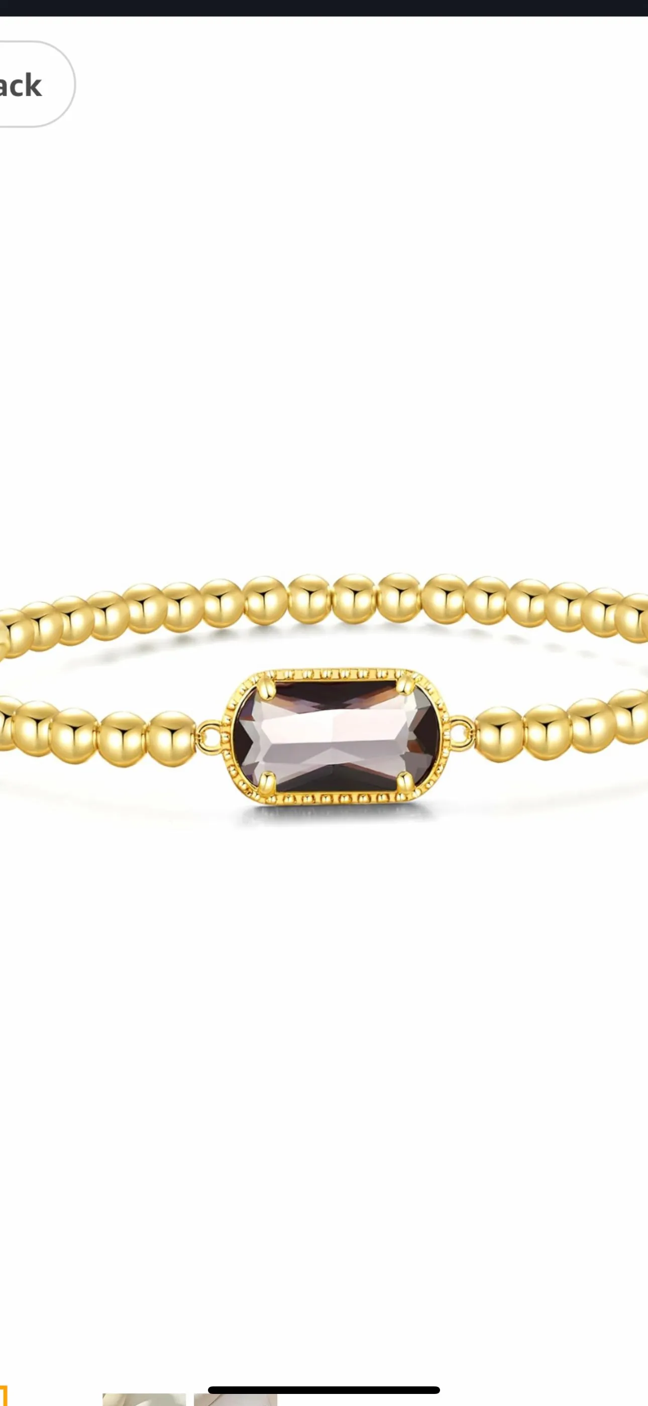 Product image for Beaded Stretch Bracelet- Amethyst