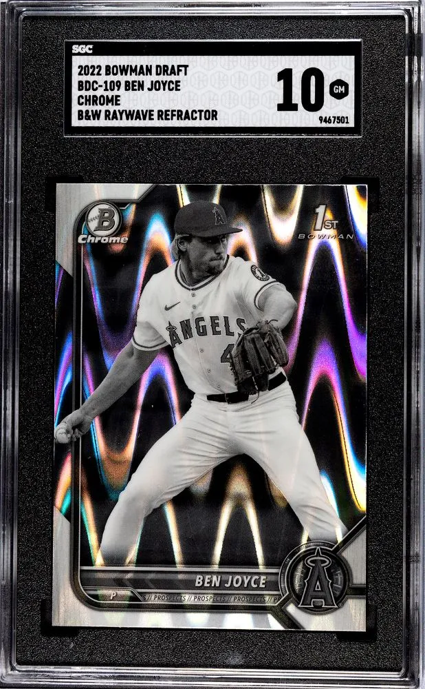 Product image for 2022 Bowman Draft Ben Joyce B&W RayWave SGC 10