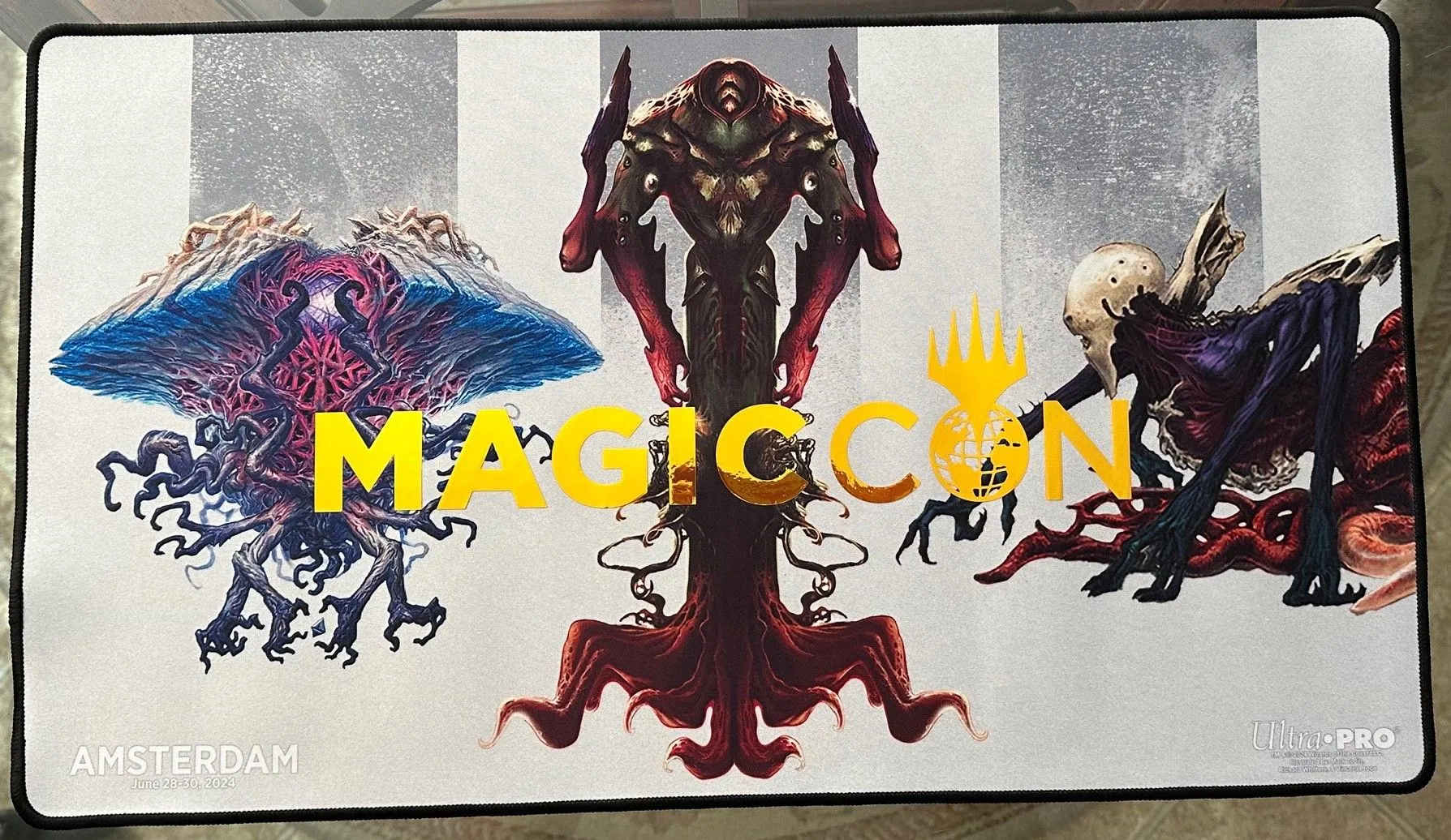 Product image for MTG Magic Con Amsterdam Foil Eldrazi Titans Playmat Limited 