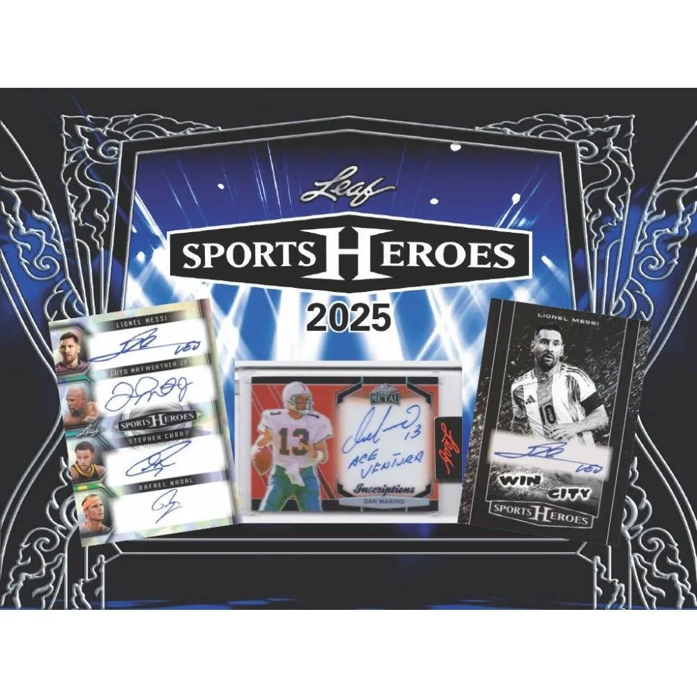 Product image for 2025 LEAF SPORTS HEROES *NEW RELEASE* 3 AUTOS PER BOX!