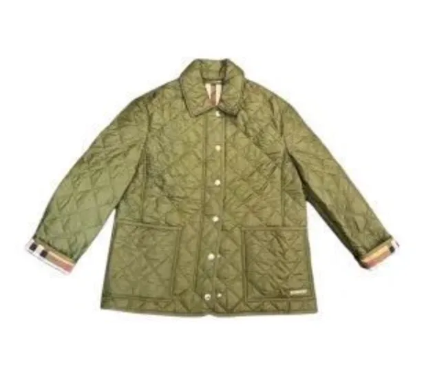 Product image for Burberry Quilted Jacket | Dark Olive | L | $1250 | (80934471001) (#100065)