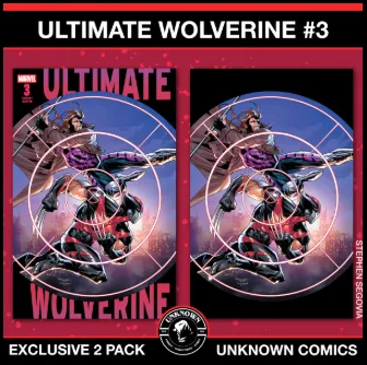 Product image for [2 PACK] Ultimate Wolverine #3 Unknown Comic Stephen Segovia Exclusive Var (03/26/202