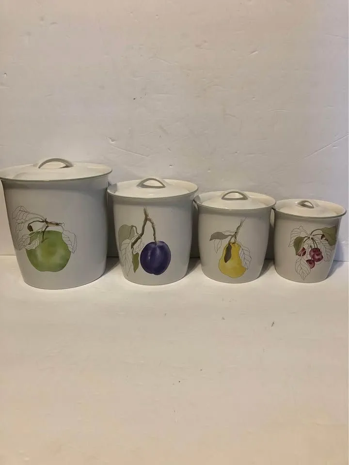 Product image for Vintage Block Bernarda Portugal 1984 Canister Set of 4