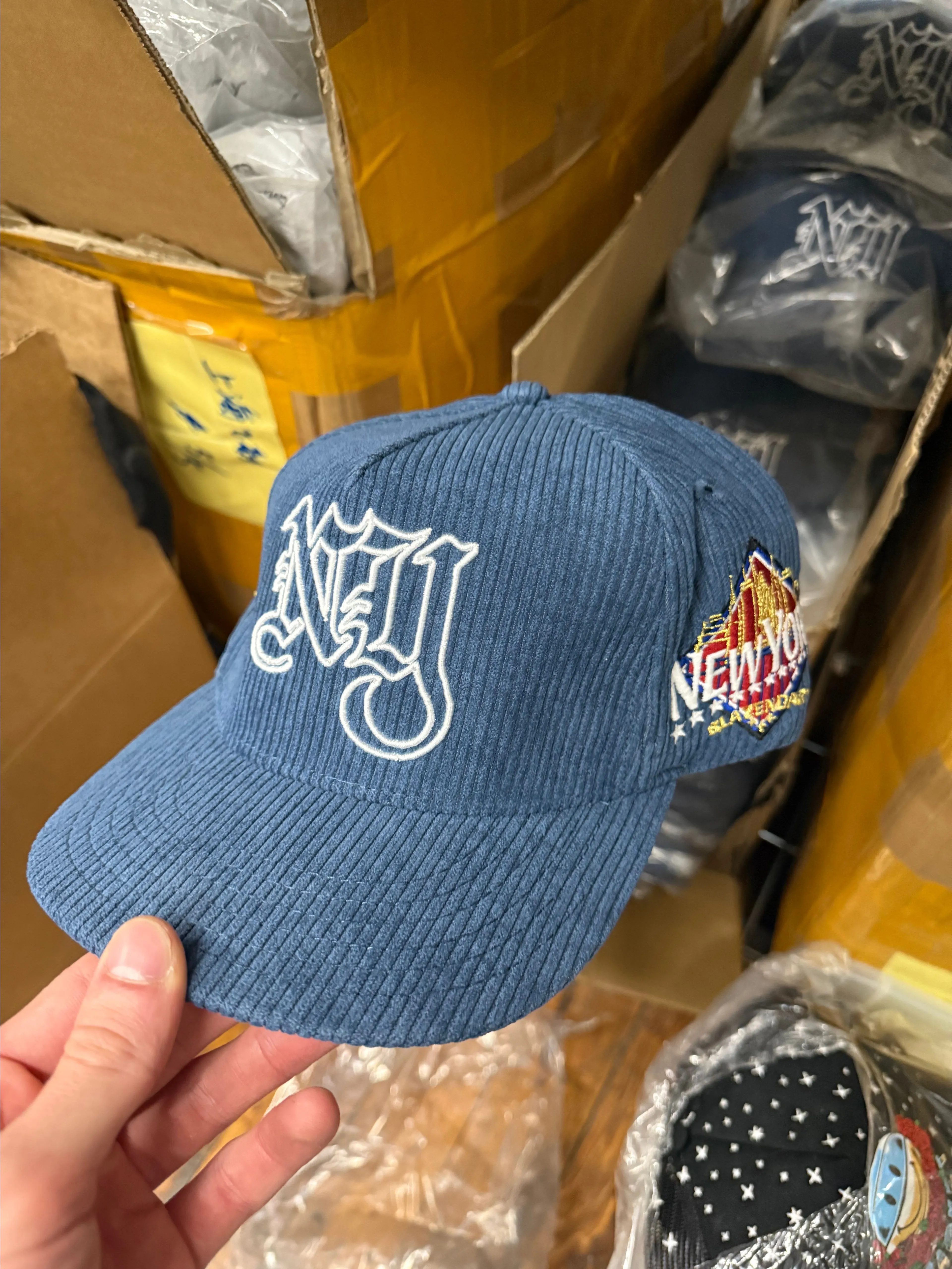 Product image for BLAZENDARY x D.LU PAISLEY BLUE SNAPBACK