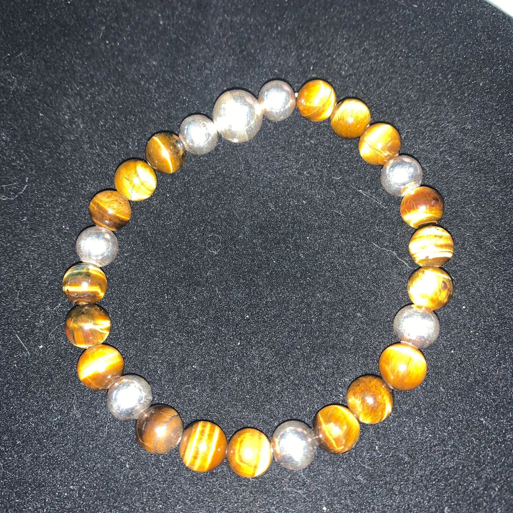 Product image for Bracelet tigers eye/sterling silver fine jewelry 