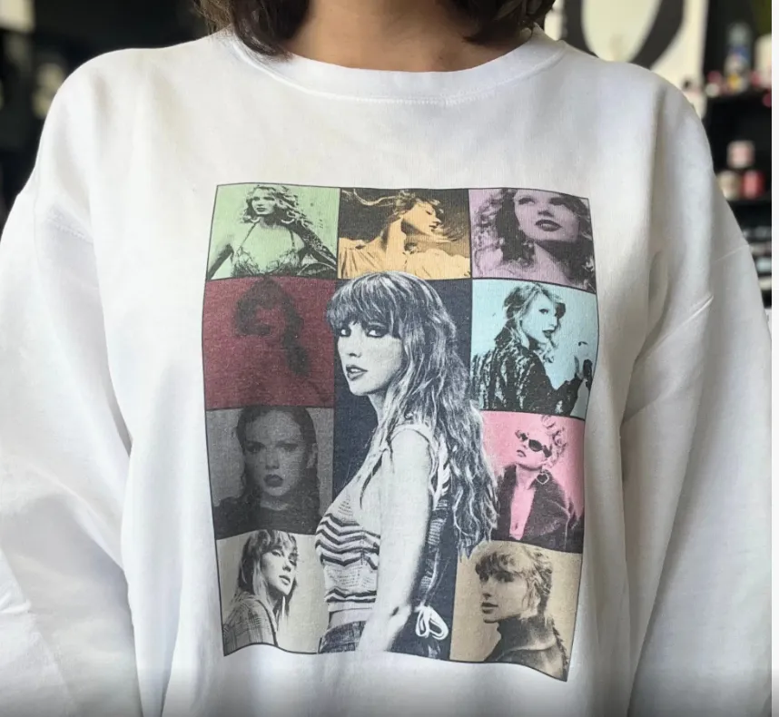 Product image for 008. 008. Eras Tour NWT Taylor's Version Graphic Sweatshirt Grey XL