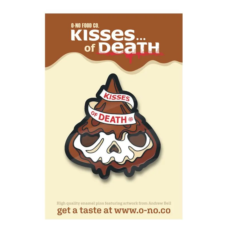 Product image for Skull Kiss of Death Pin by Andrew Bell