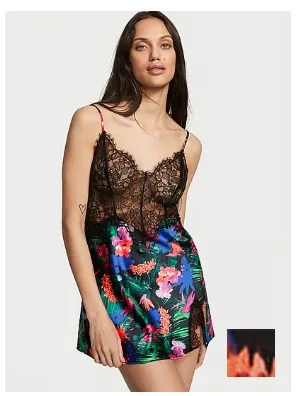 Product image for #203 NWT Victoria's Secret Lace Top Satin Slip XS