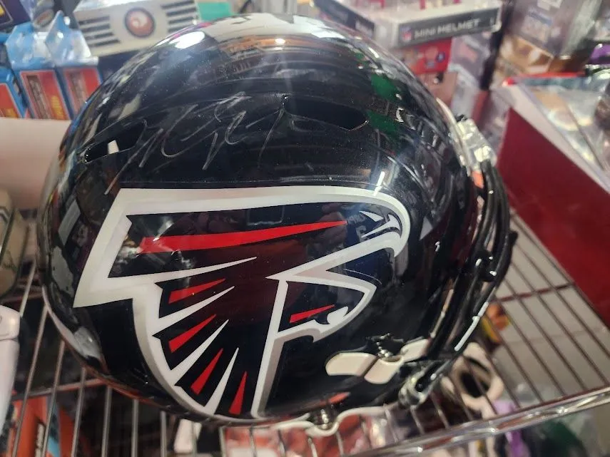 Product image for Michael Vick Falcons Full Size Helmet Schwartz COA