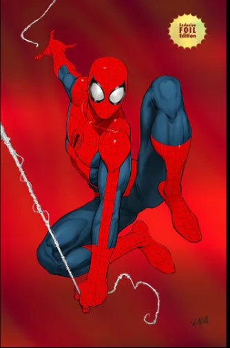 Product image for [Foil] Amazing Spider-Man #51 Unknown Comics David Nakayama Exclusive Virgin Color Bleed Var (06/05/2024