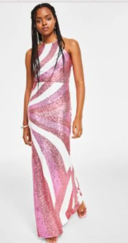 Product image for #11 - Peppermint Sequin Gown 11/12 Retail $159