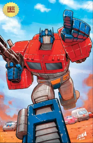 Product image for [FOIL] Transformers #1 10th PTG Unknown Comics David Nakayama Exclusive Virgin Var (12/25/2024