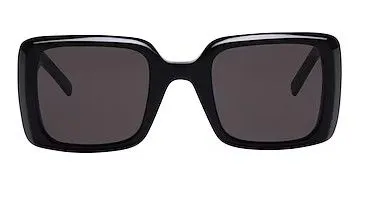 Product image for Yves Saint Laurent Black Rectangle Sunglasses