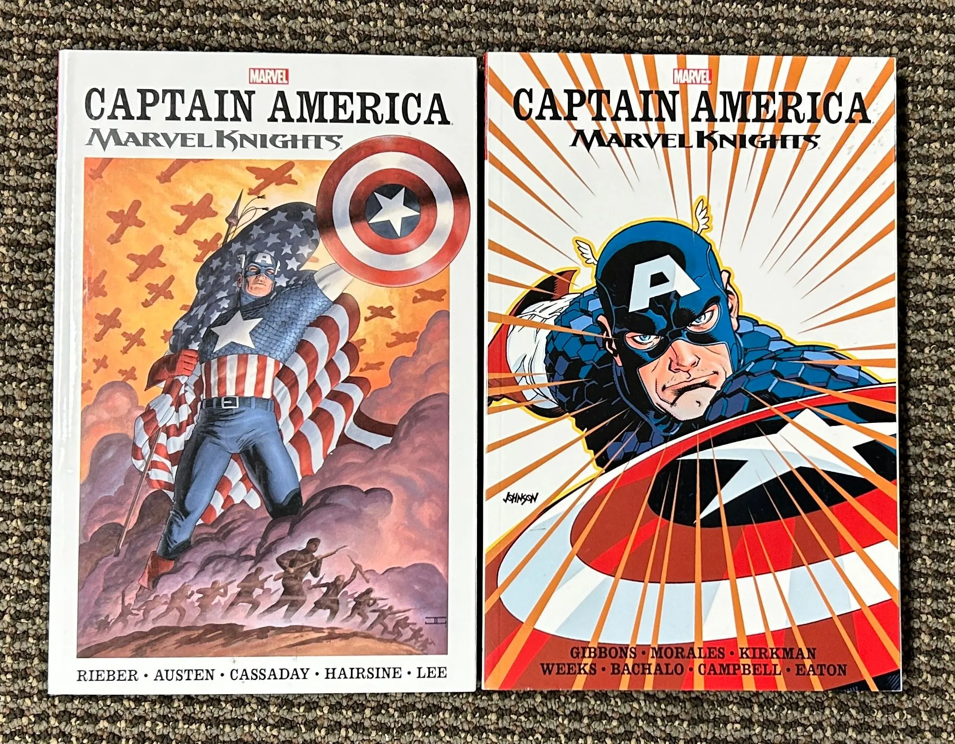 Product image for DISCOUNTED LOT: Captain America Marvel Knights TPB Vol 1-2