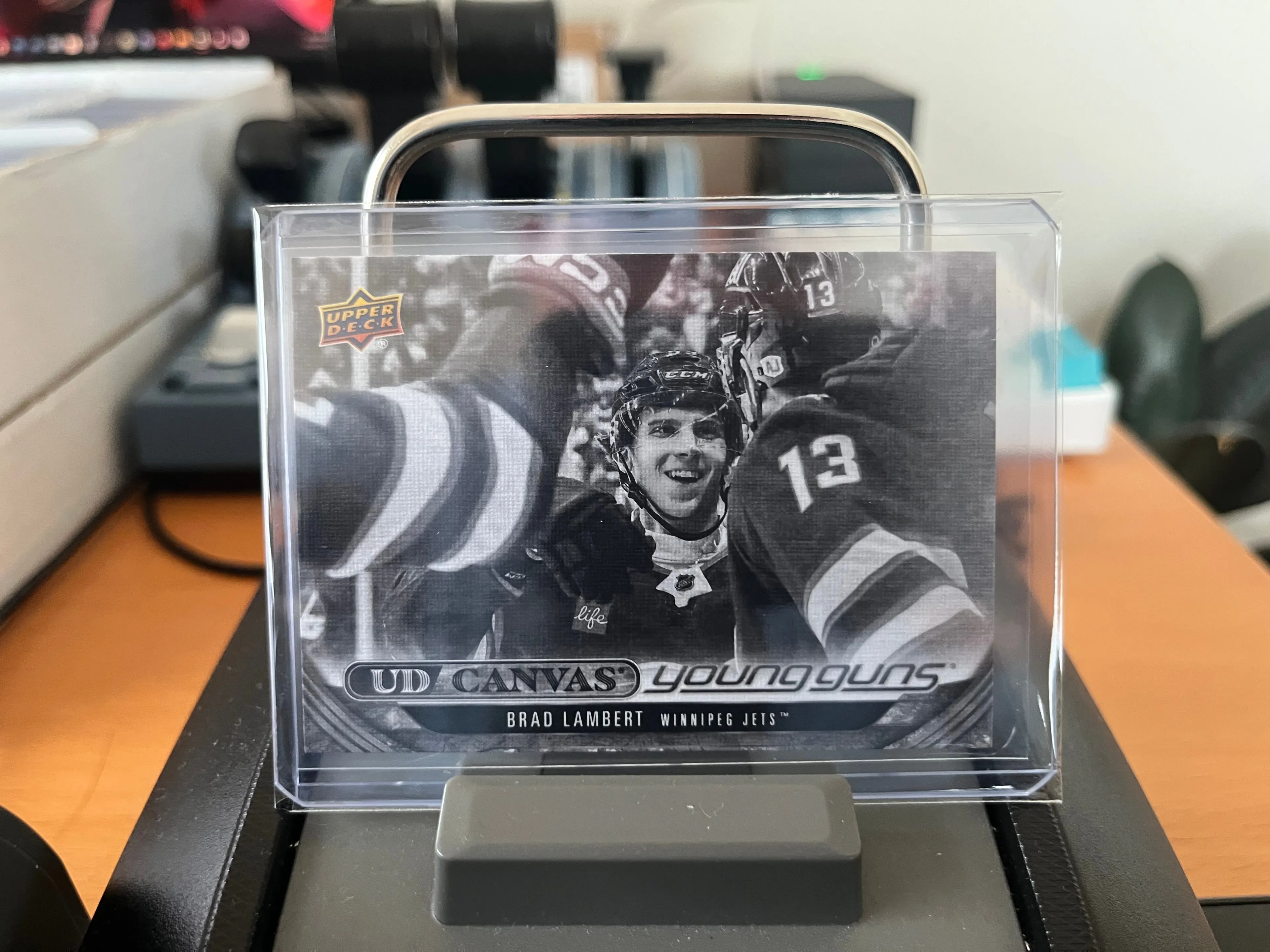 Product image for Lambert	Brad	Black & White UD Canvas Young Guns - BW YGC RC Rookie Jets