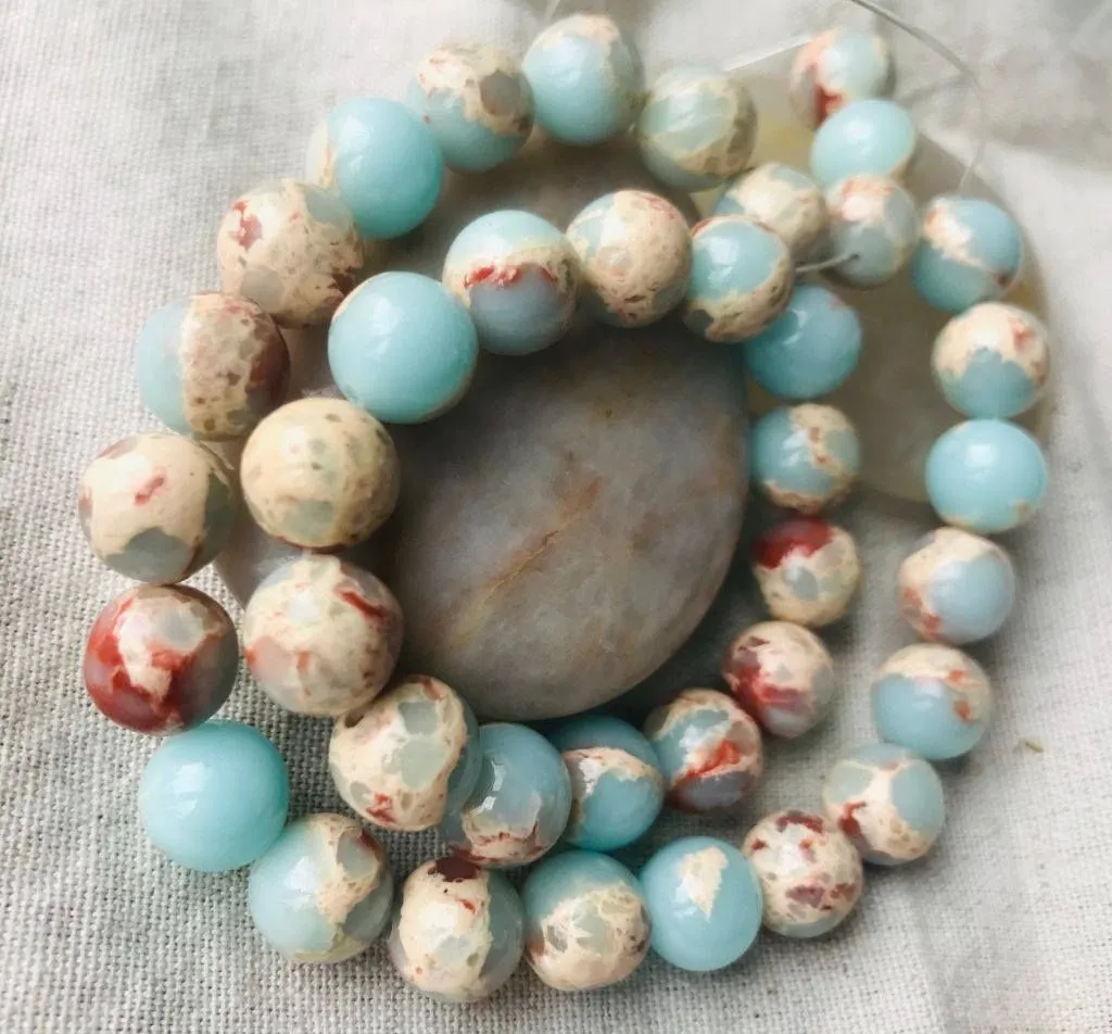 Product image for #469 "Shou Shan"/Snakeskin Stone 12MM