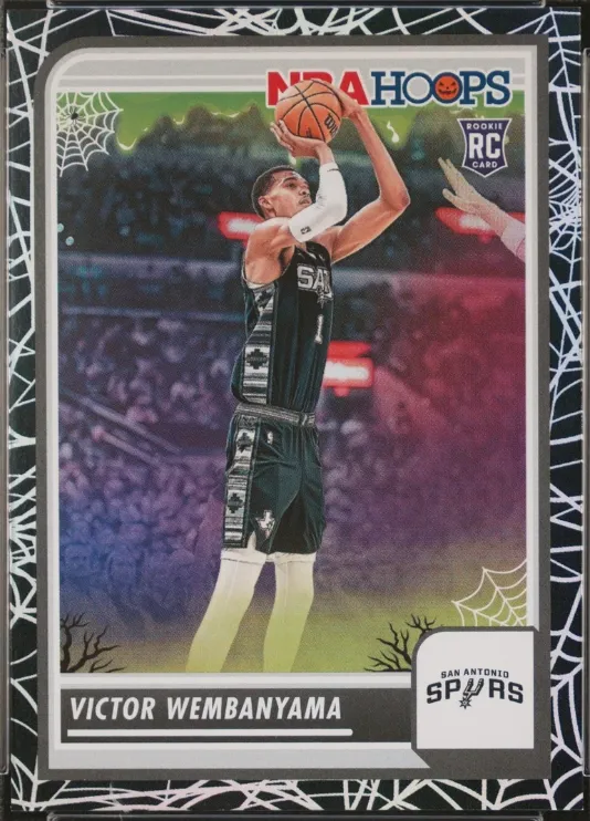 Product image for #2 RTYH - 23-24 Panini Haunted Hoops NBA Stop  on Holo or Wemby!⭐️Wemby Rookie⭐️