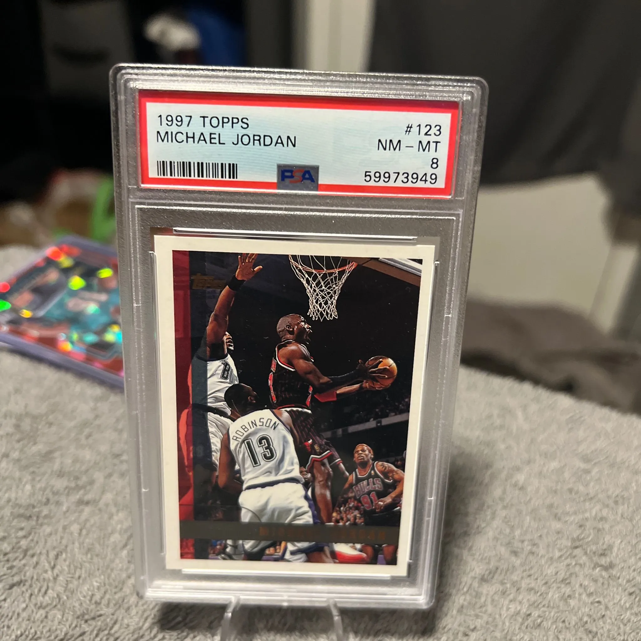Product image for 1997 Topps Michael Jordan Psa 8
