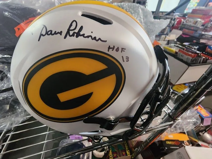 Product image for Dave Robinson Autographed LUNAR Full Size Packers Helmet PSA COA