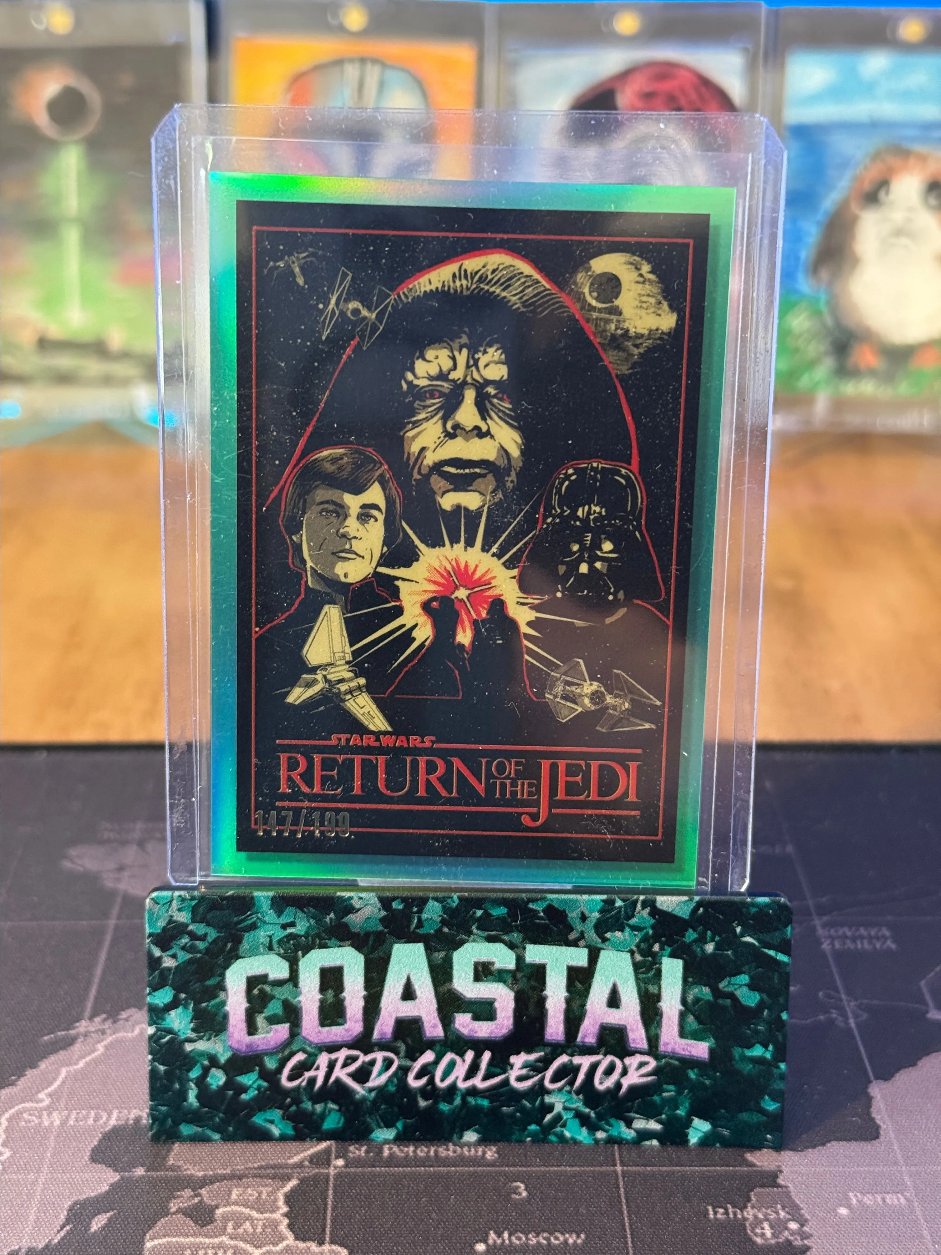 Product image for 2023 Topps Chrome Star Wars Galaxy #ROTJ-4 Return of the Jedi Poster