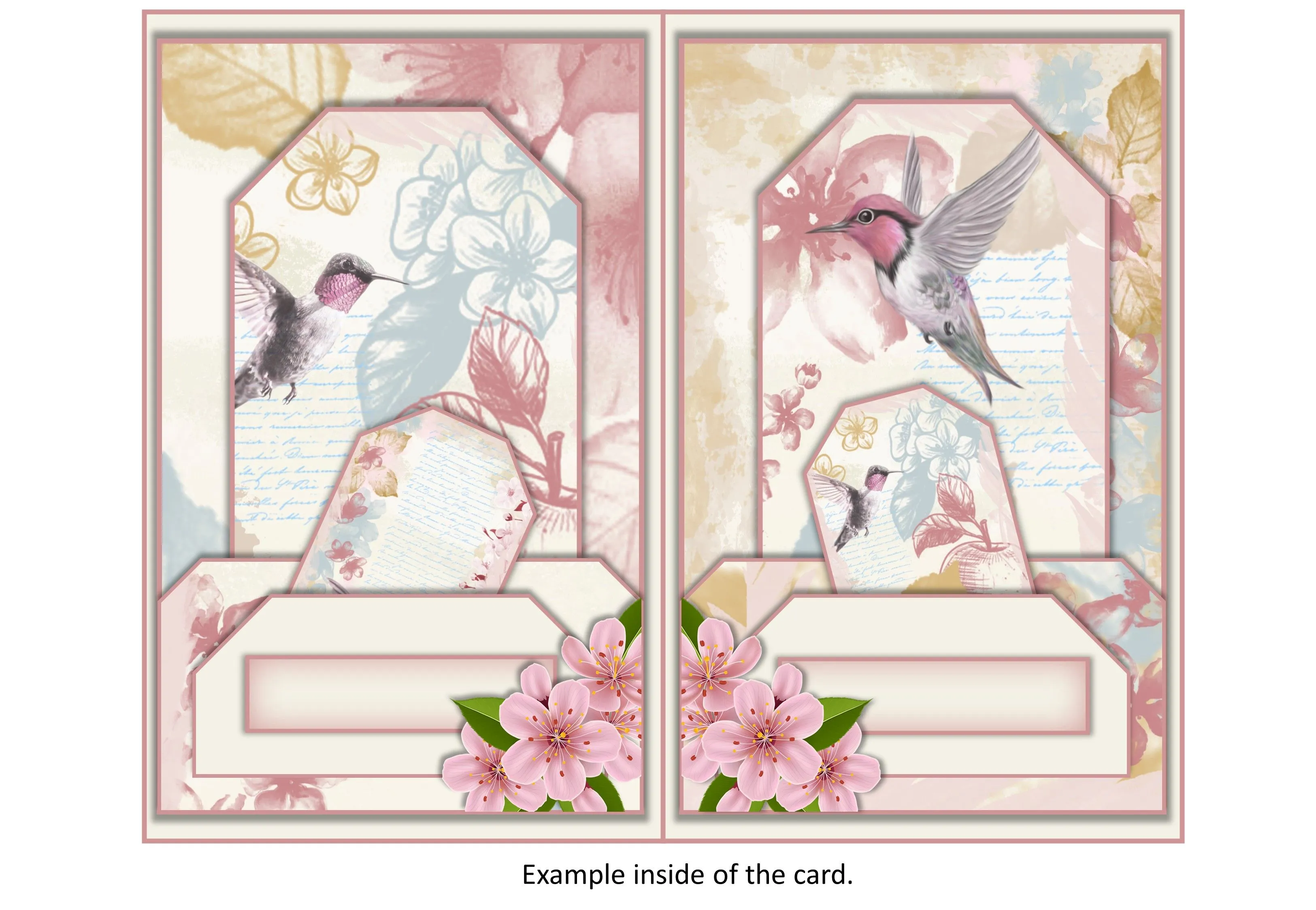 Product image for A165-1.  Apple Blossom Template With Pockets