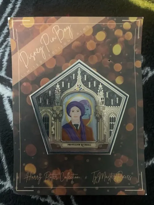 Product image for Fantasy Professor Quirrell Chocolate Frog harry potter pin
