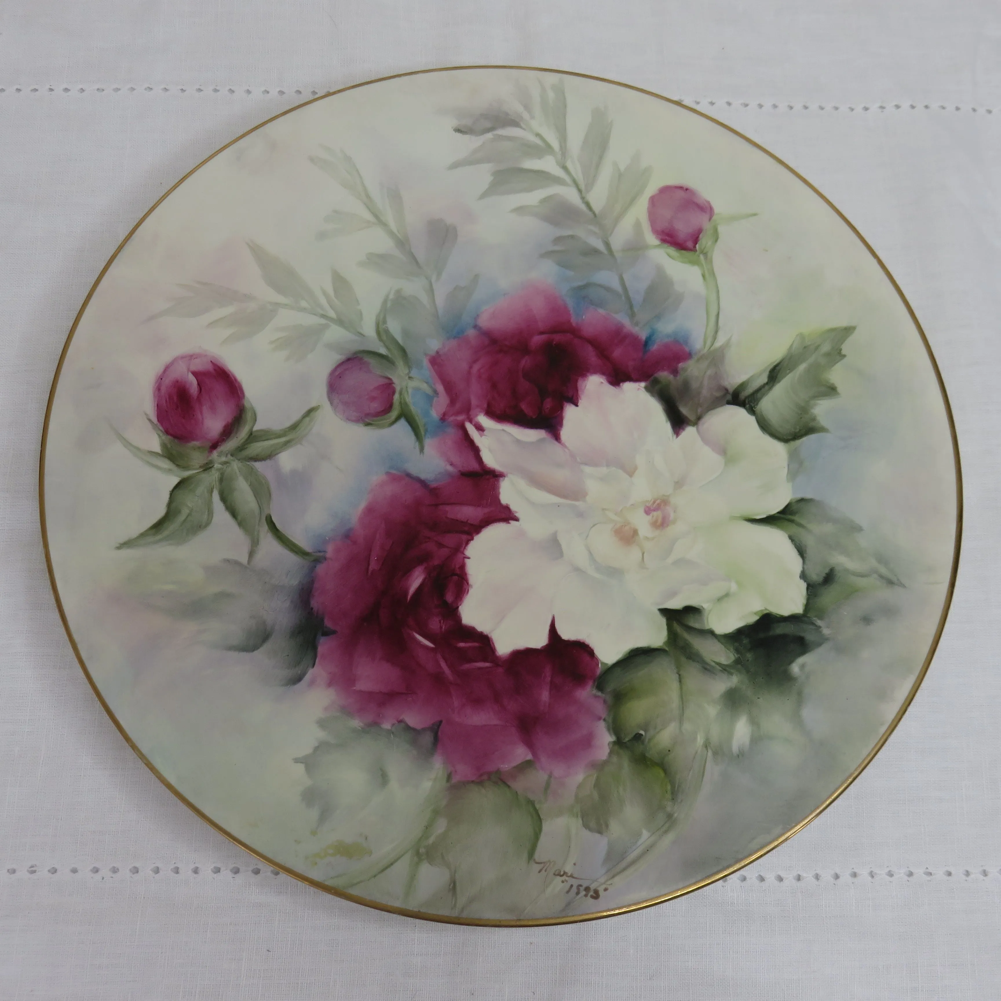 Product image for Handpainted Rose plate