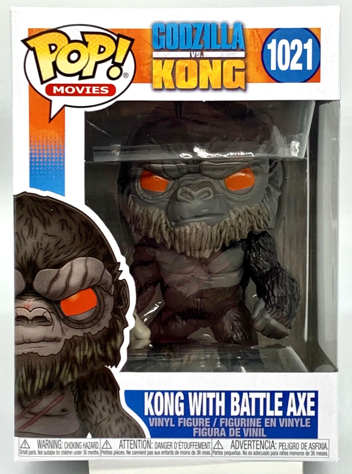 Product image for Kong with Battle Axe Pop #1021 Godzilla vs Kong Funko Pop Movies 2021