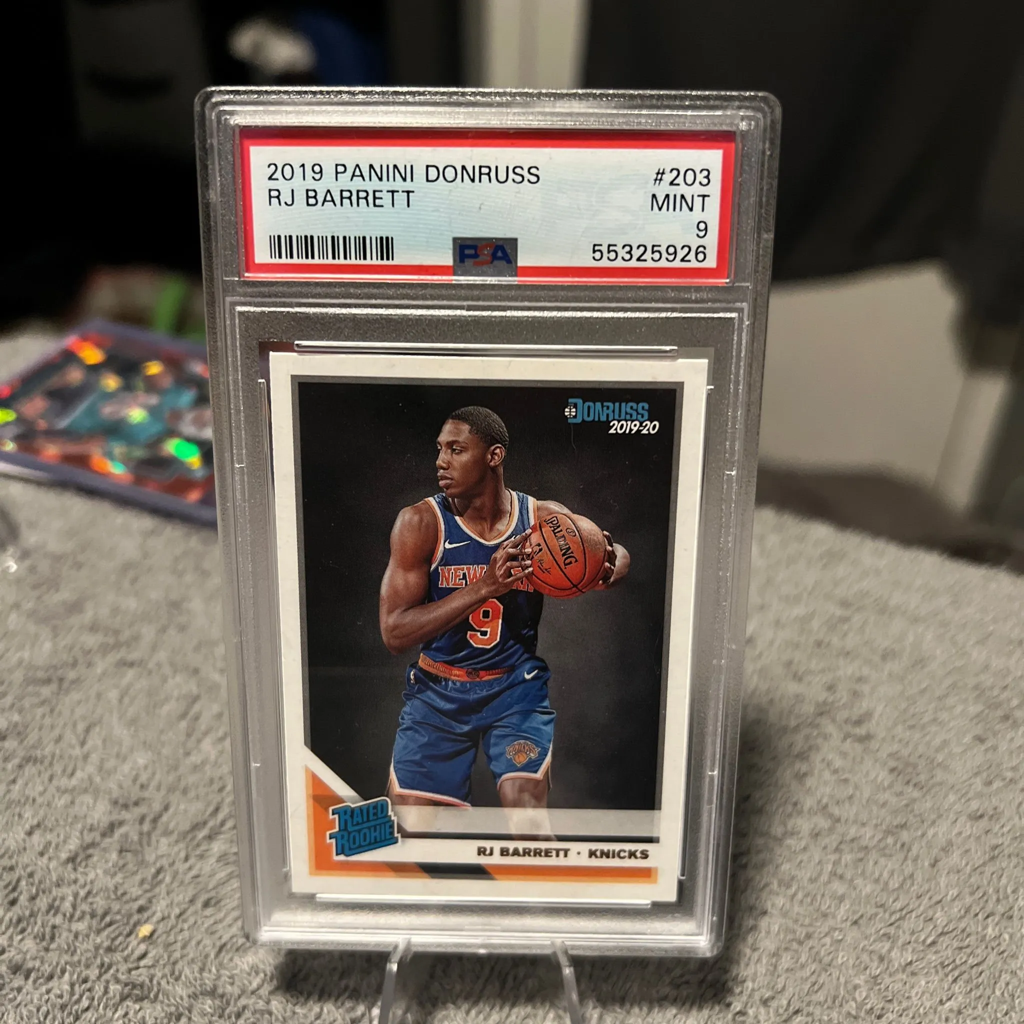 Product image for 2019 Panini Donruss RJ Barrett Psa Mint 9