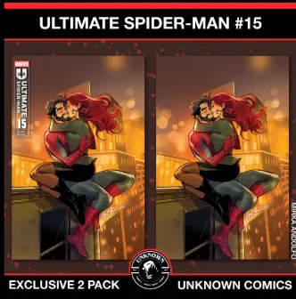 Product image for [2 PACK] Ultimate Spider-man #15 Unknown Comic Mirka Andolfo Exclusive Var (03/26/2025
