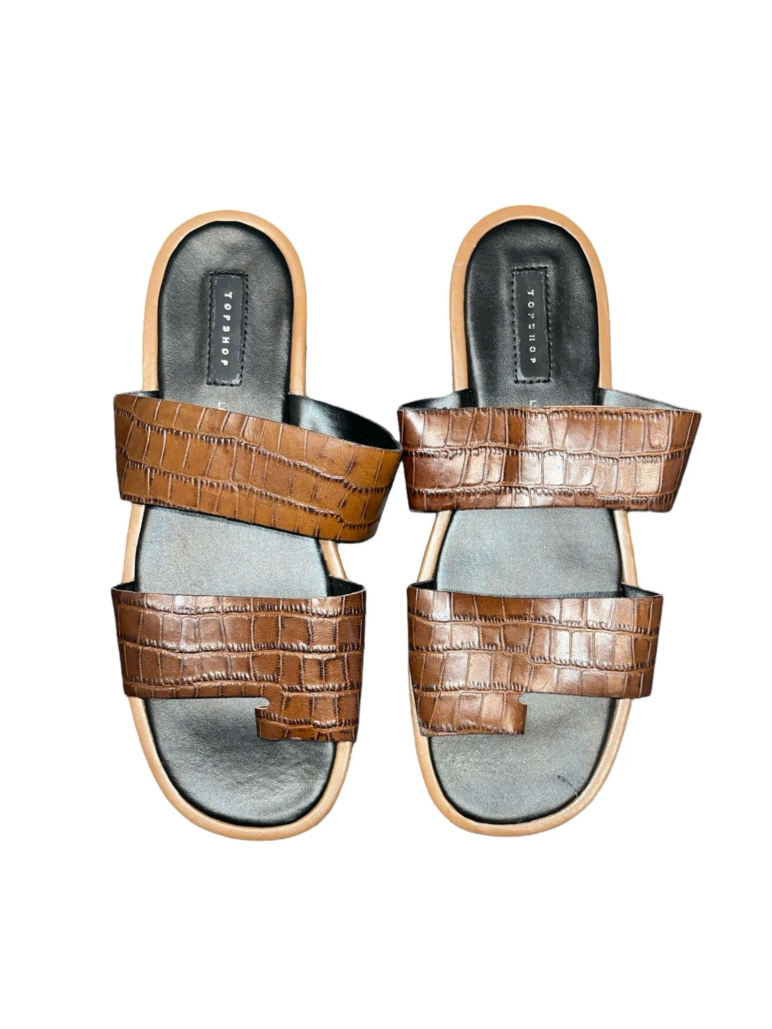 Product image for TOPSHOP Leather Sandals sz 9.5