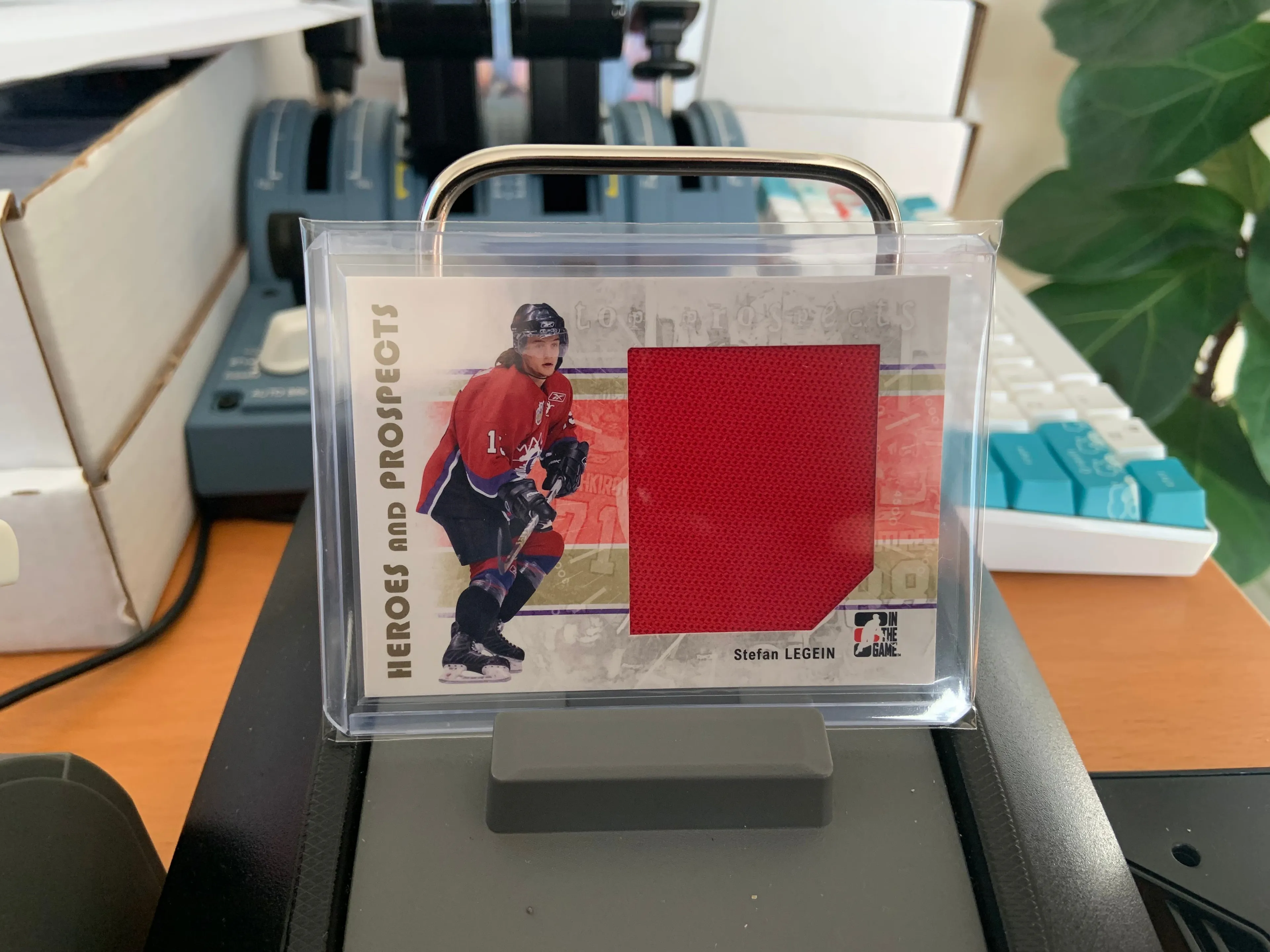 Product image for Legein	Stefan	Top Prospects 1CLR Jersey Patch - Game Used  Canada Blue Jackets CBJ