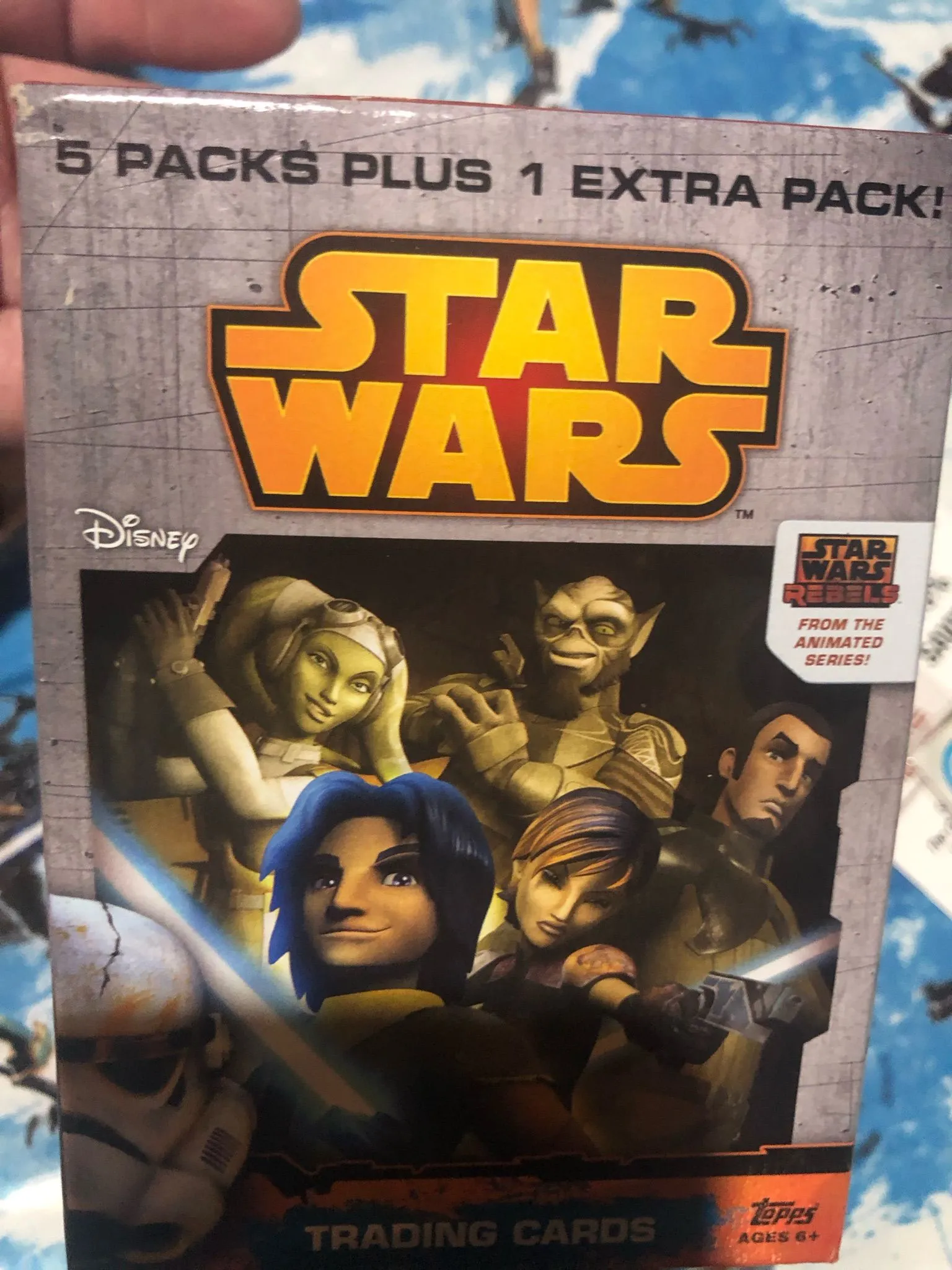 Product image for Empty blaster style Rebels box with 5 wrappers