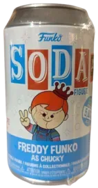 Product image for Heavy Metal Halloween Freddy as Chucky Soda (Blue Can)