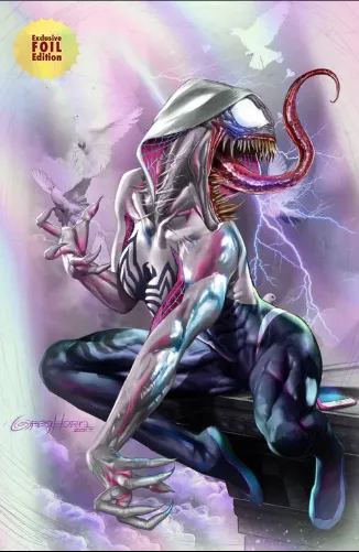 Product image for [Foil] Spider-Gwen: The Ghost-Spider #4 Unknown Comics Greg Horn Exclusive Virgin Var (08/28/2024