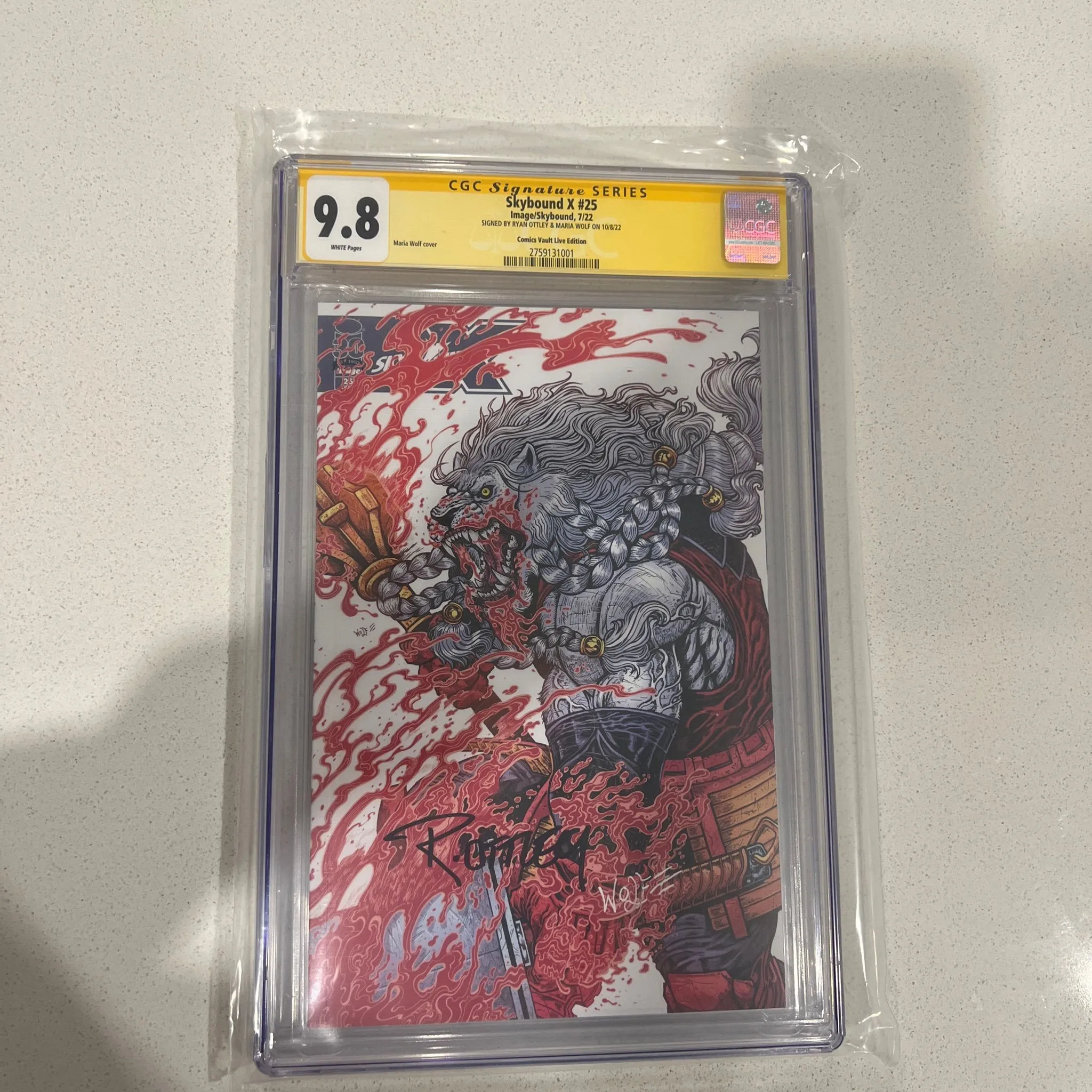 Product image for Skybound X 25 (Comics Vault Live Edition) 9.8 CGC SS