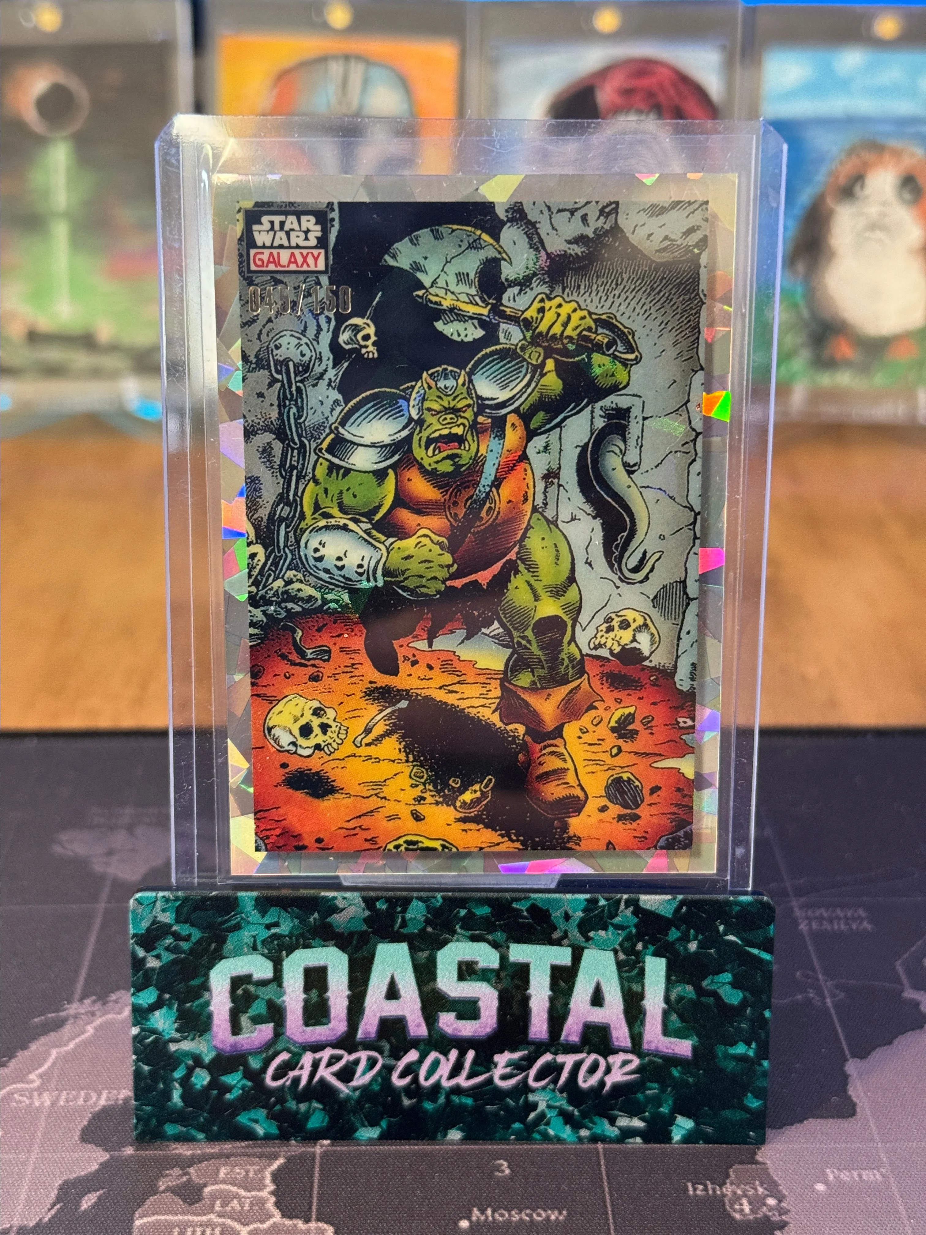 Product image for 2023 Topps Chrome Star Wars Galaxy #13 Gamorrean Charge!