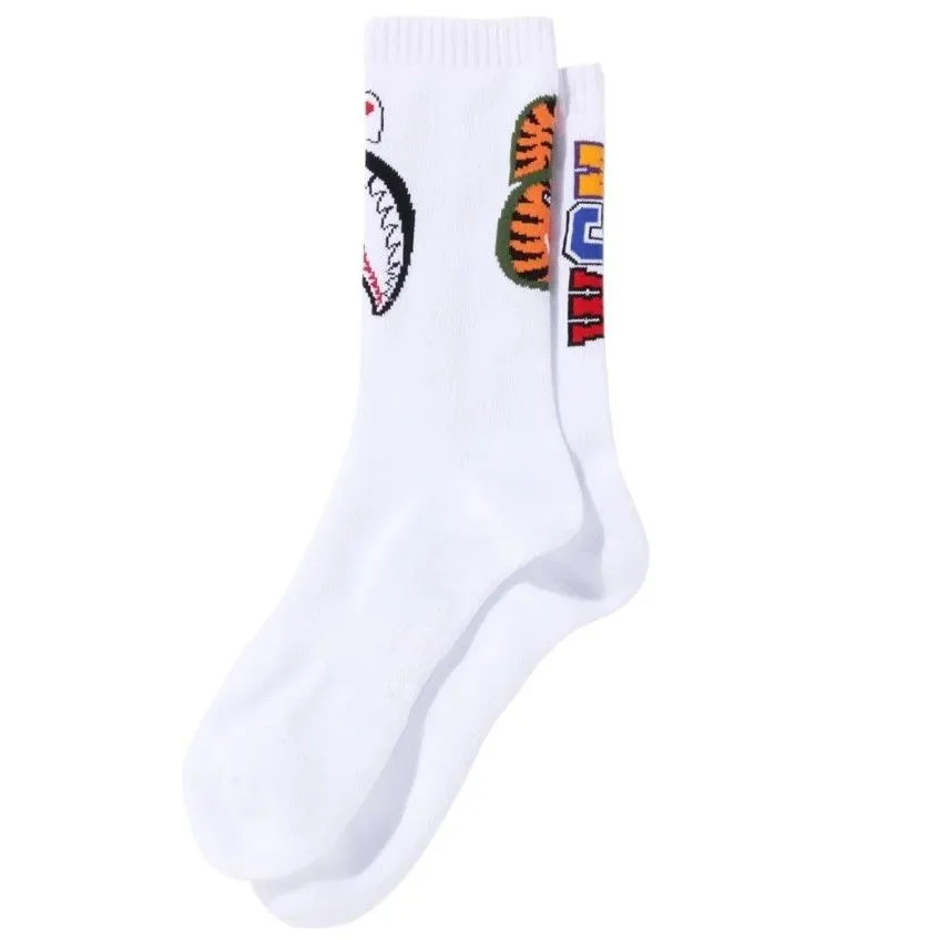 Product image for Bape Shark Socks | White | L